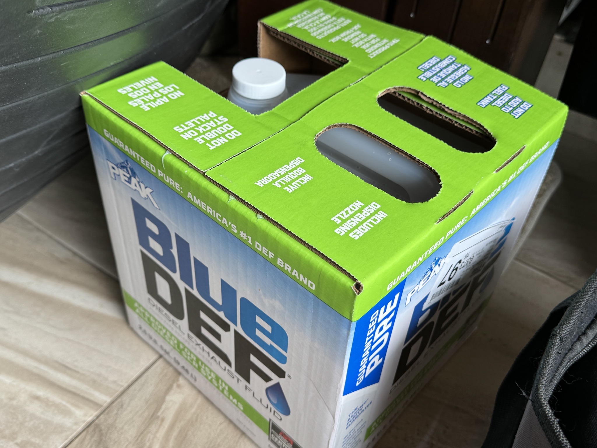 Blue DEF box