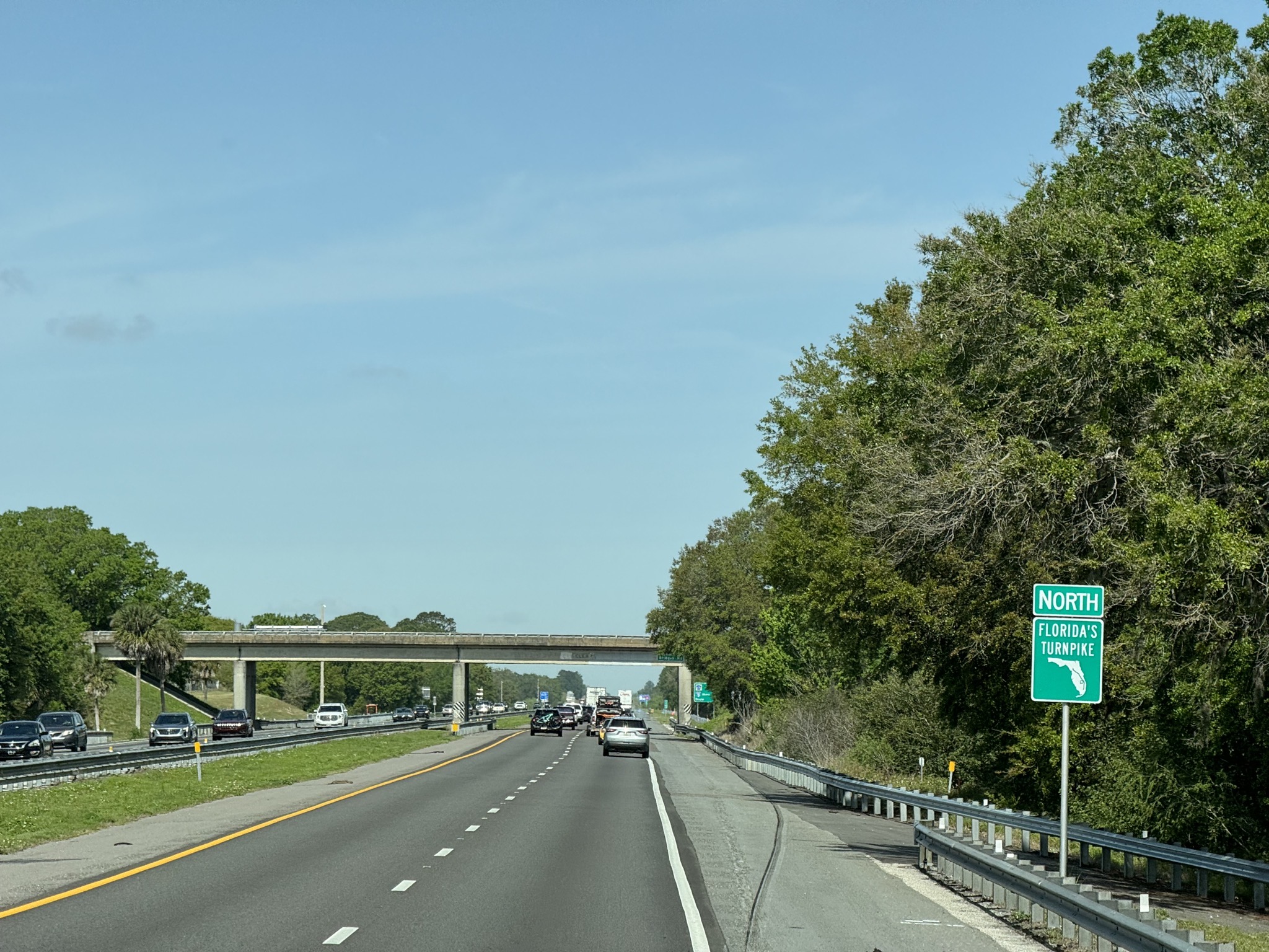 Heading north on Florida's Turnpike