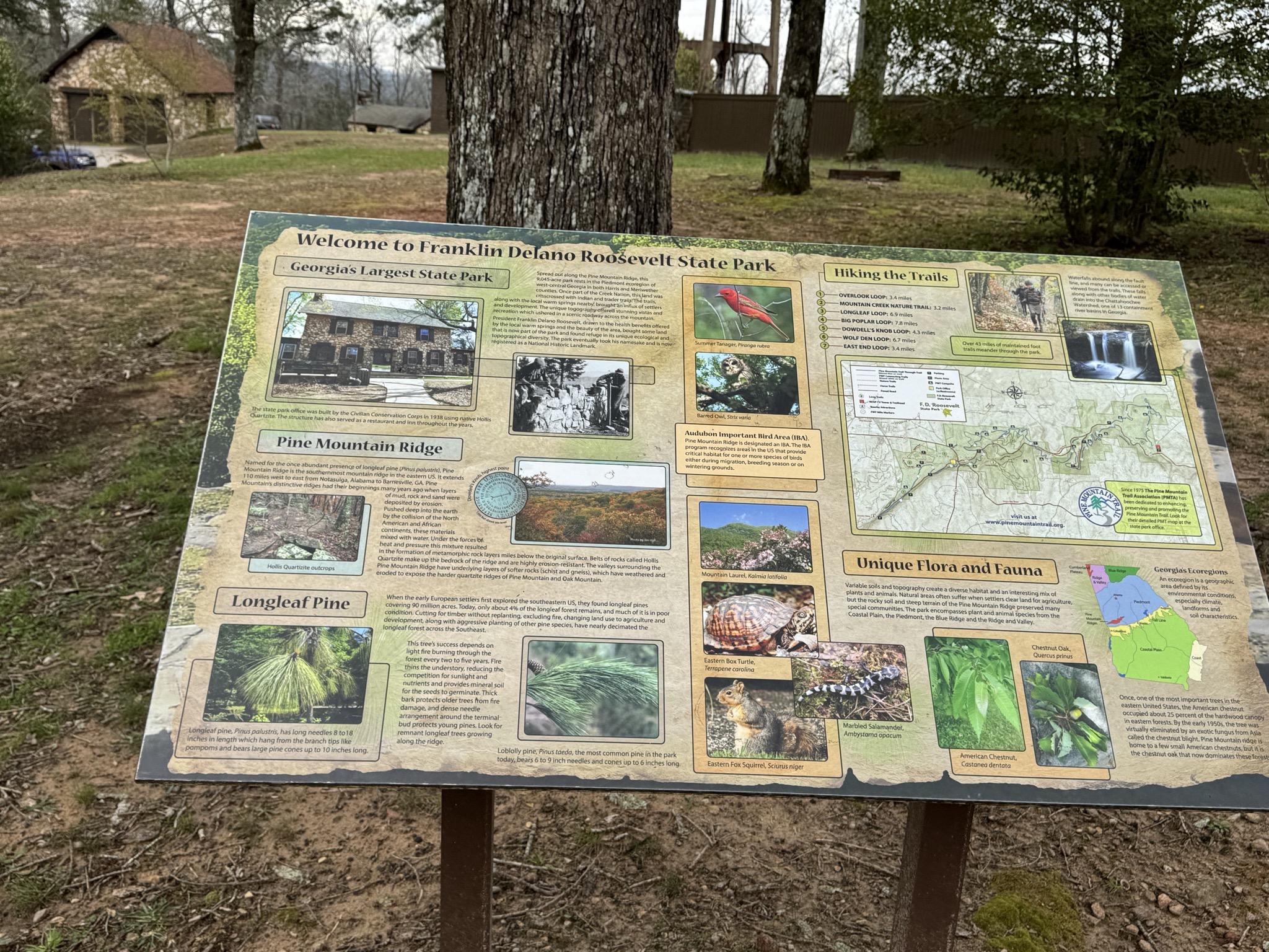 Park info sign