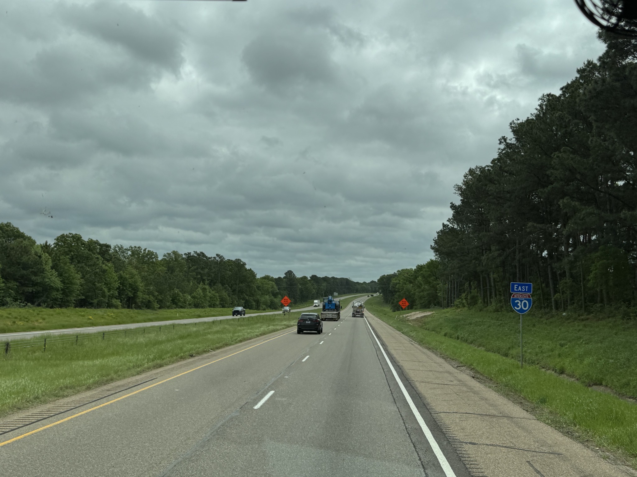 Back on I-30 East