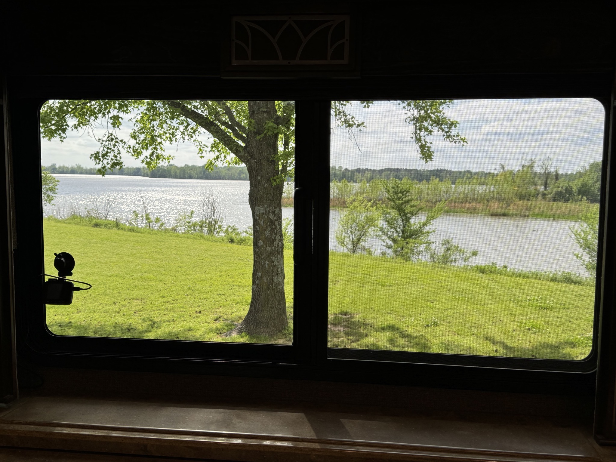View out side window