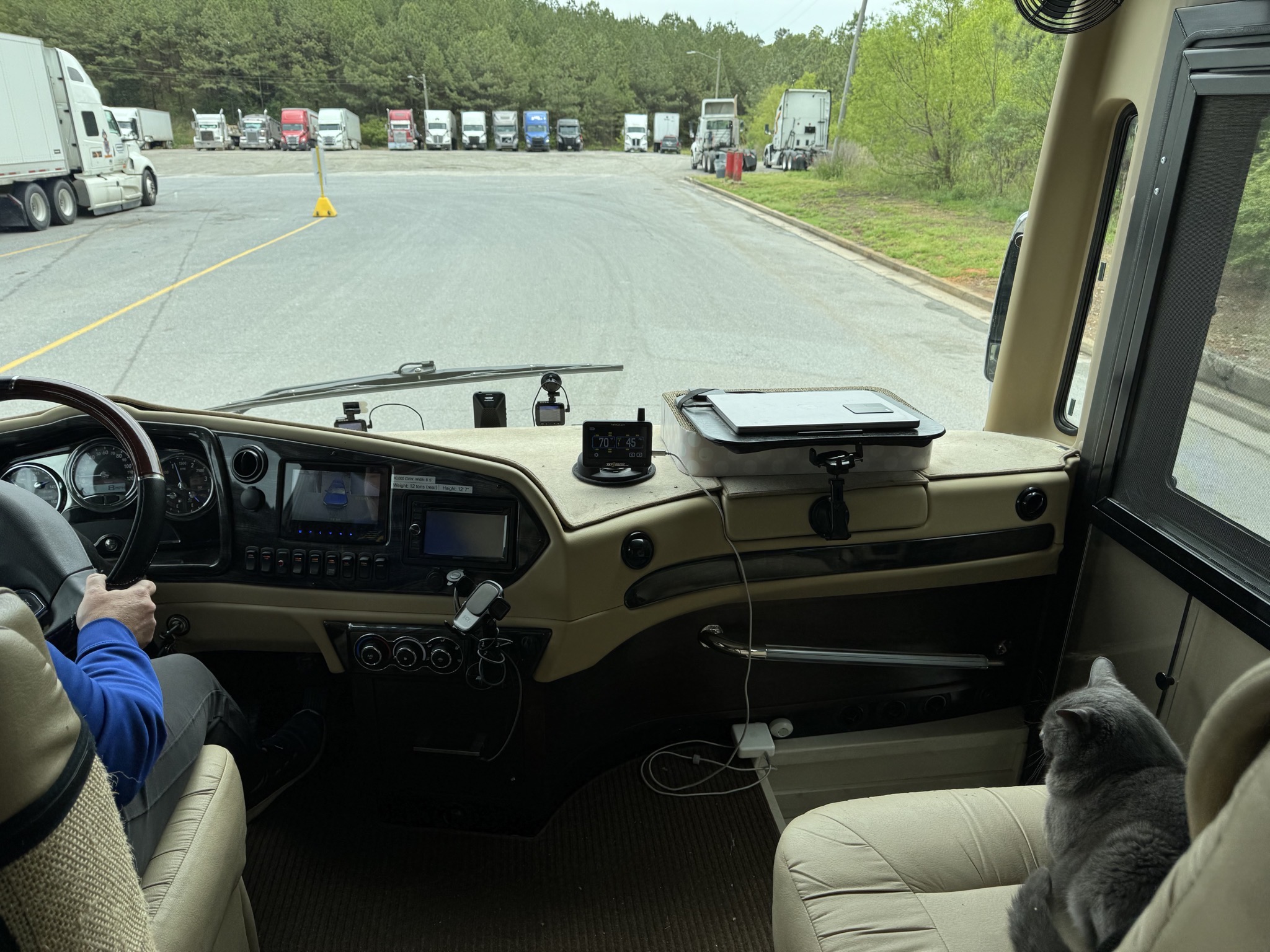 Heading to parking area