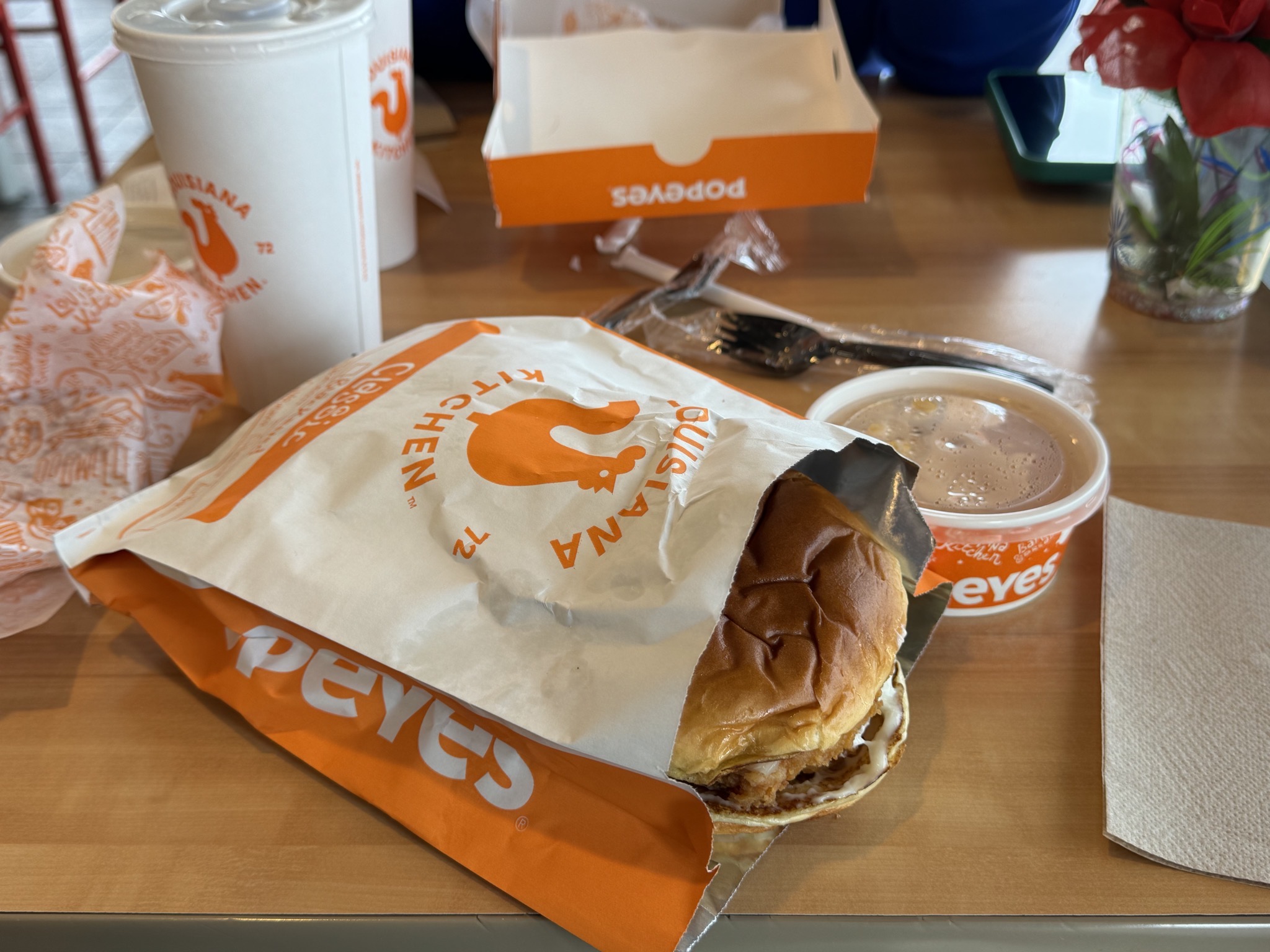 Popeyes for lunch