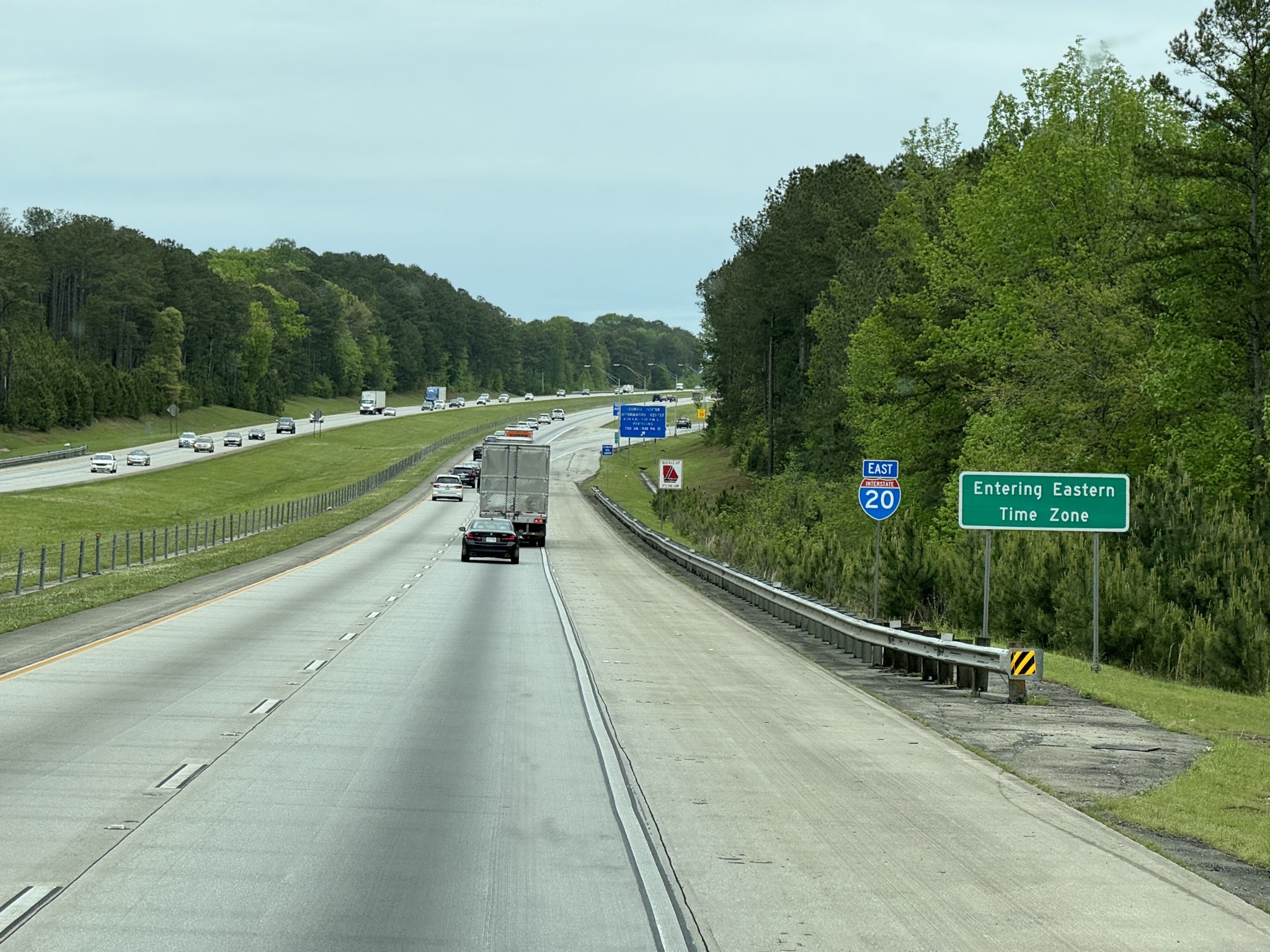 Entering Eastern Time Zone
