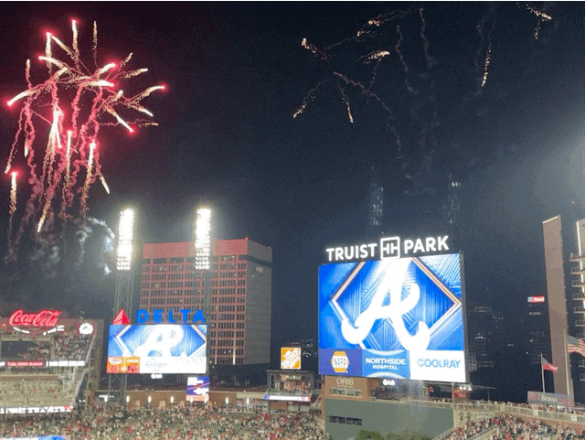 Game win fireworks