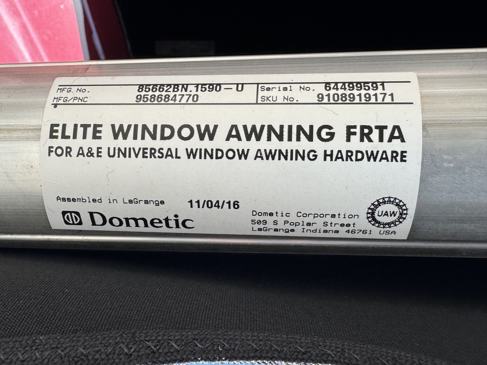 Window awning