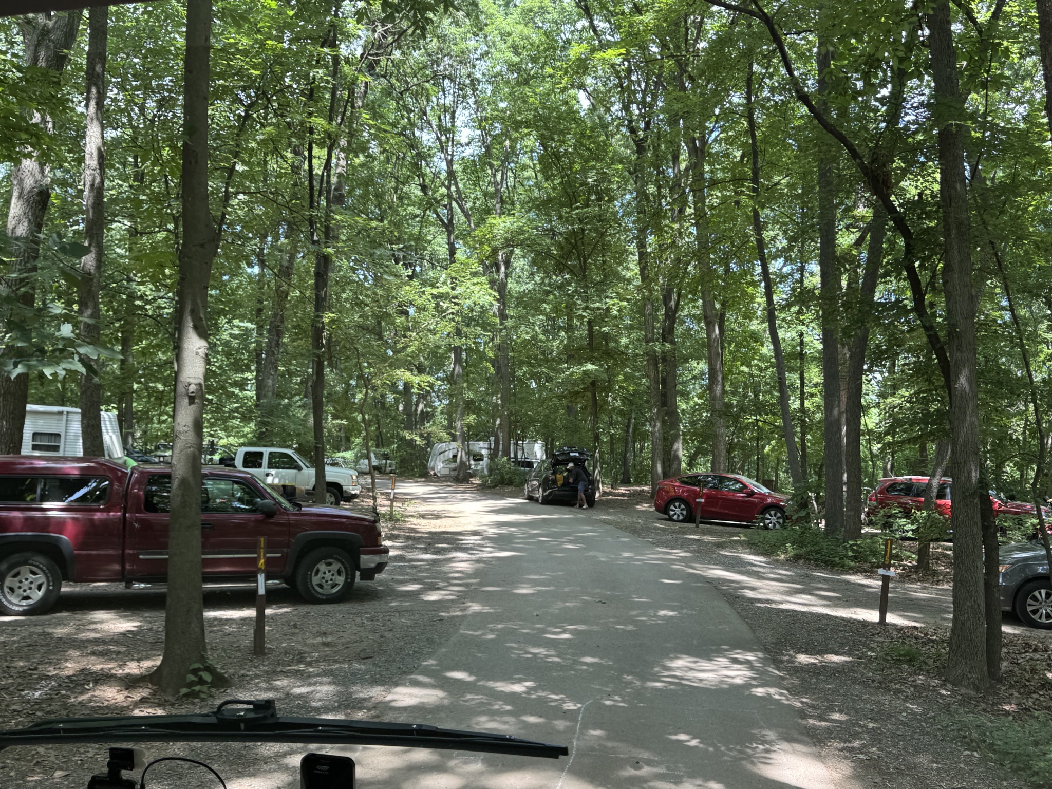 Leaving the campground