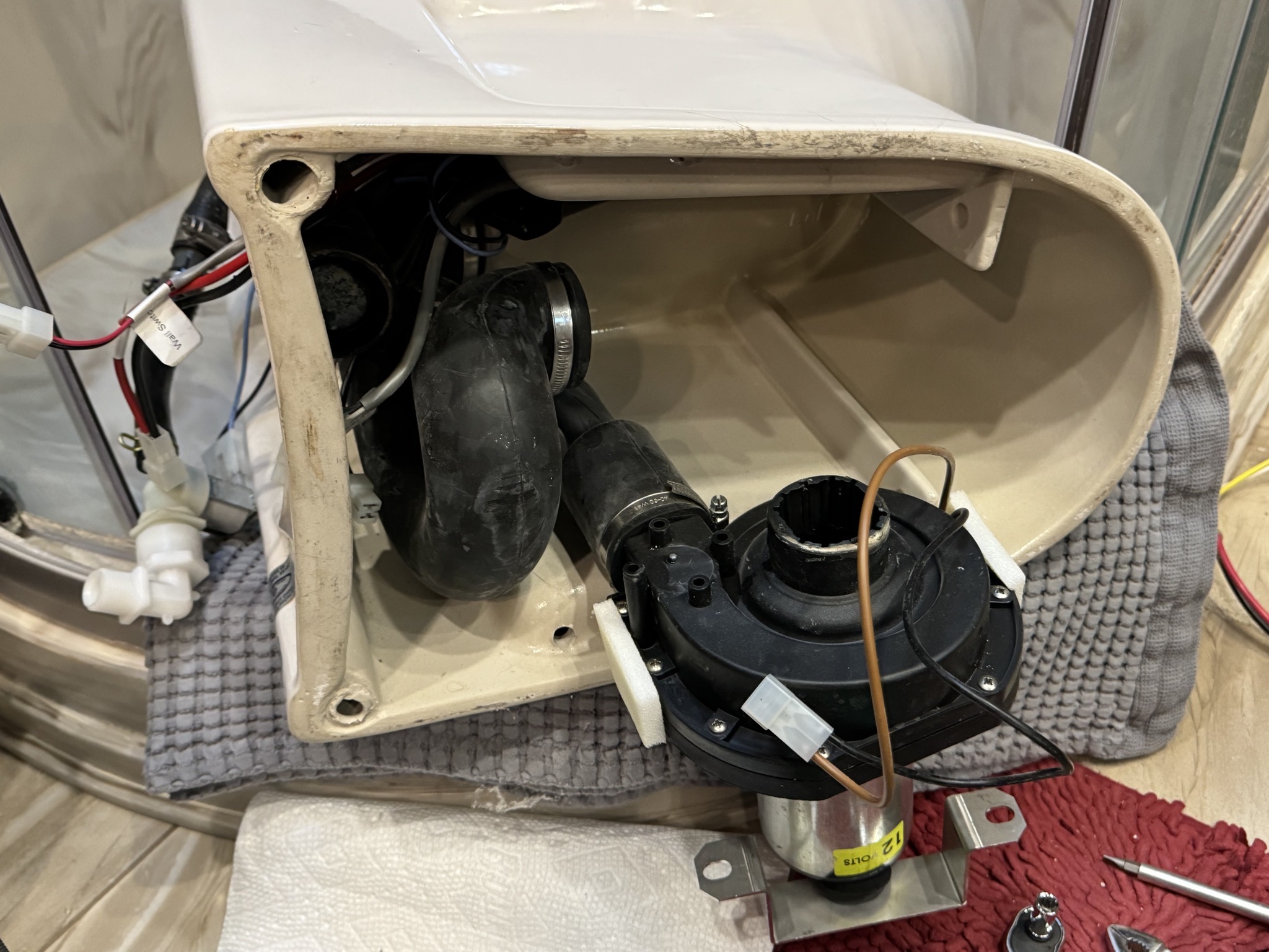 Removing macerator