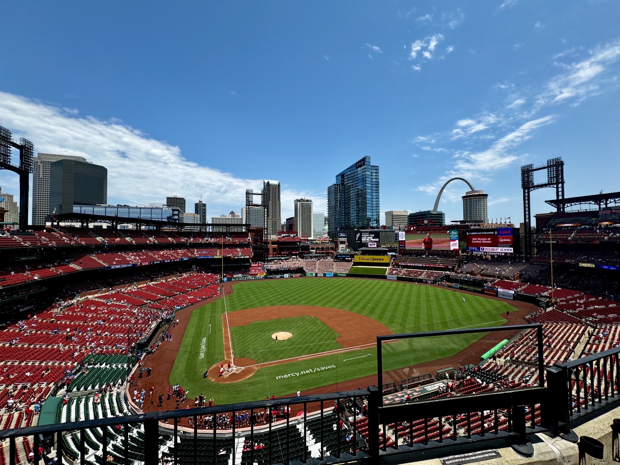 View from our seats