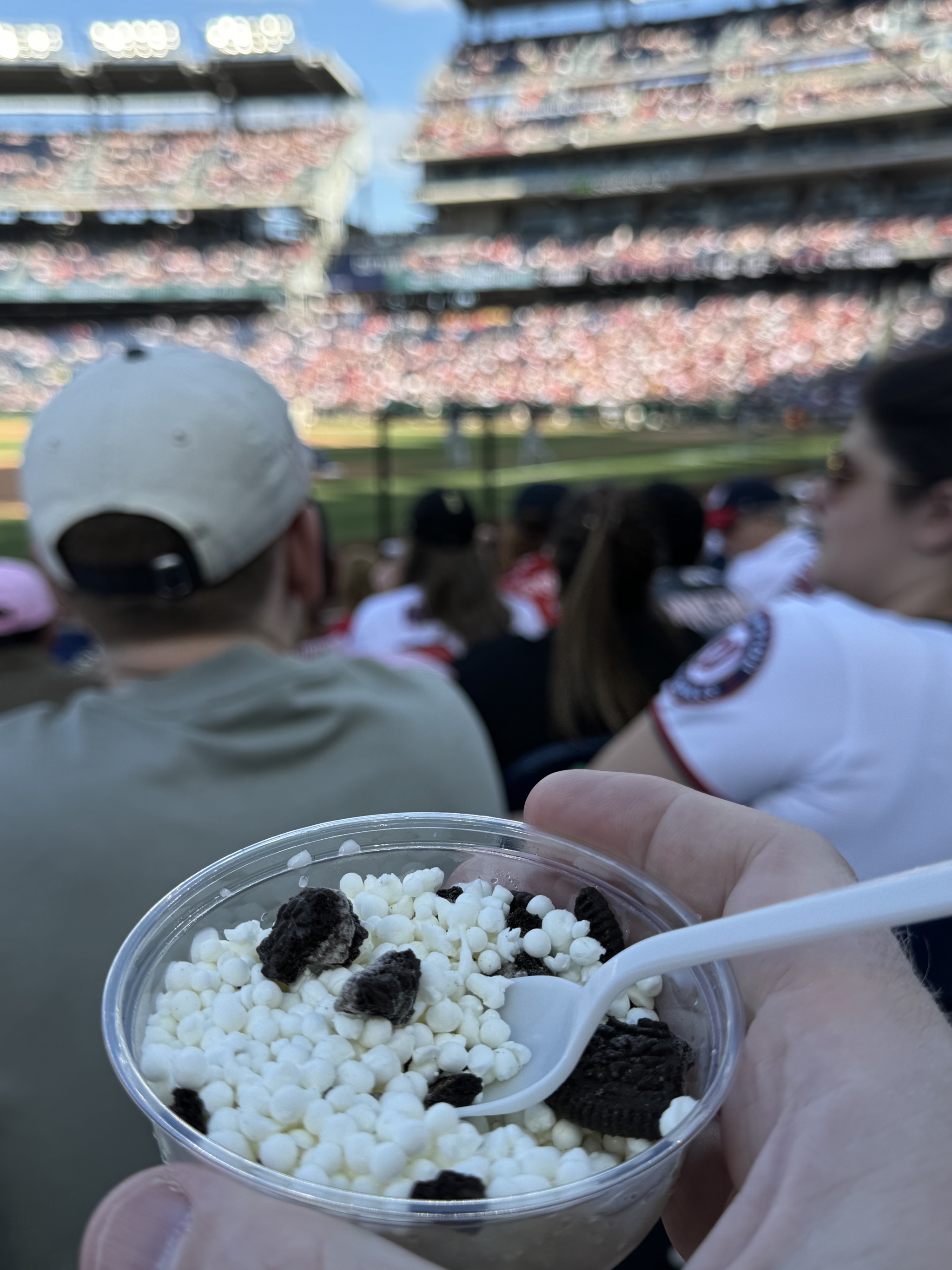 Dippin' Dots for dessert