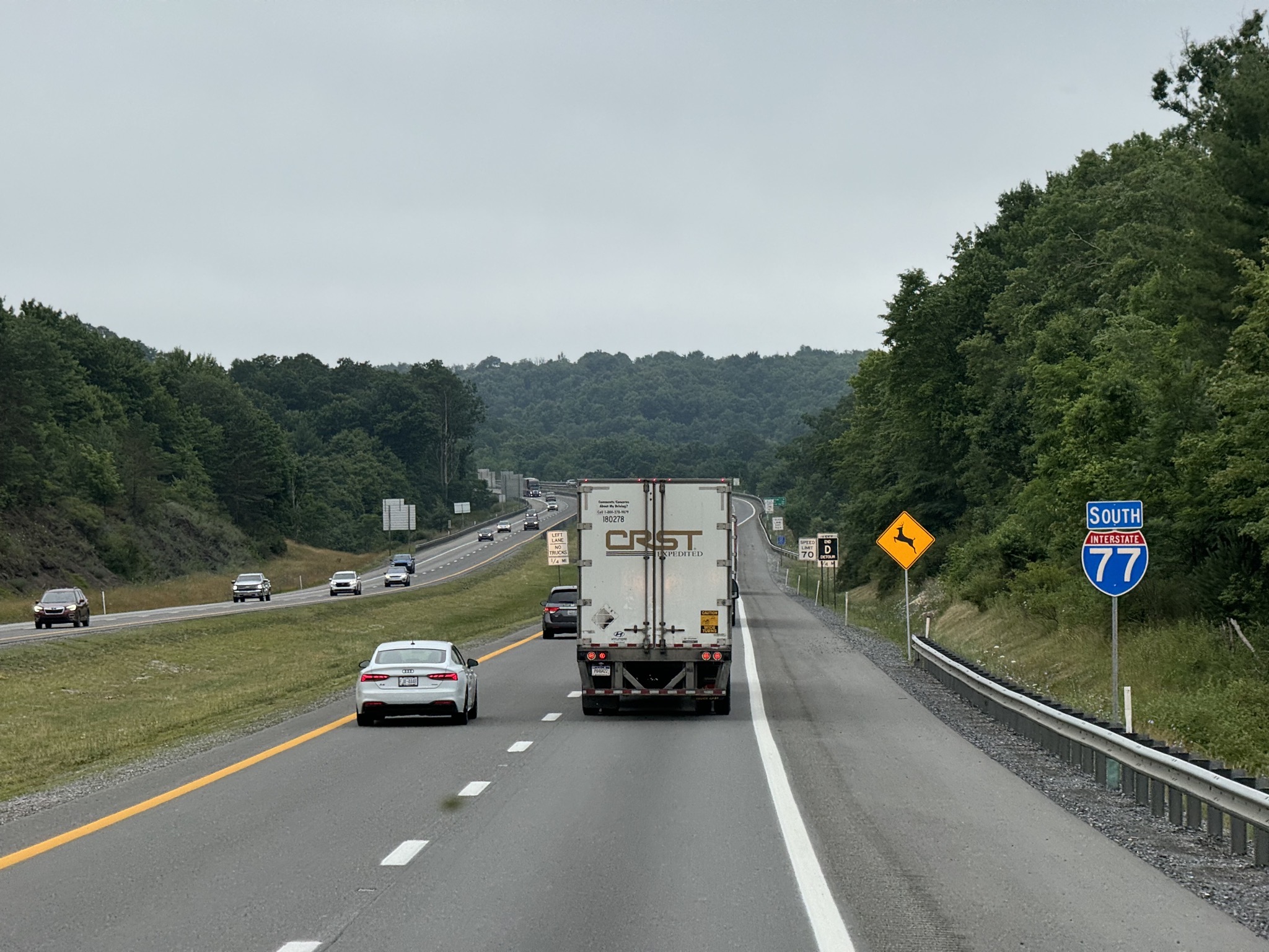 South on I-77