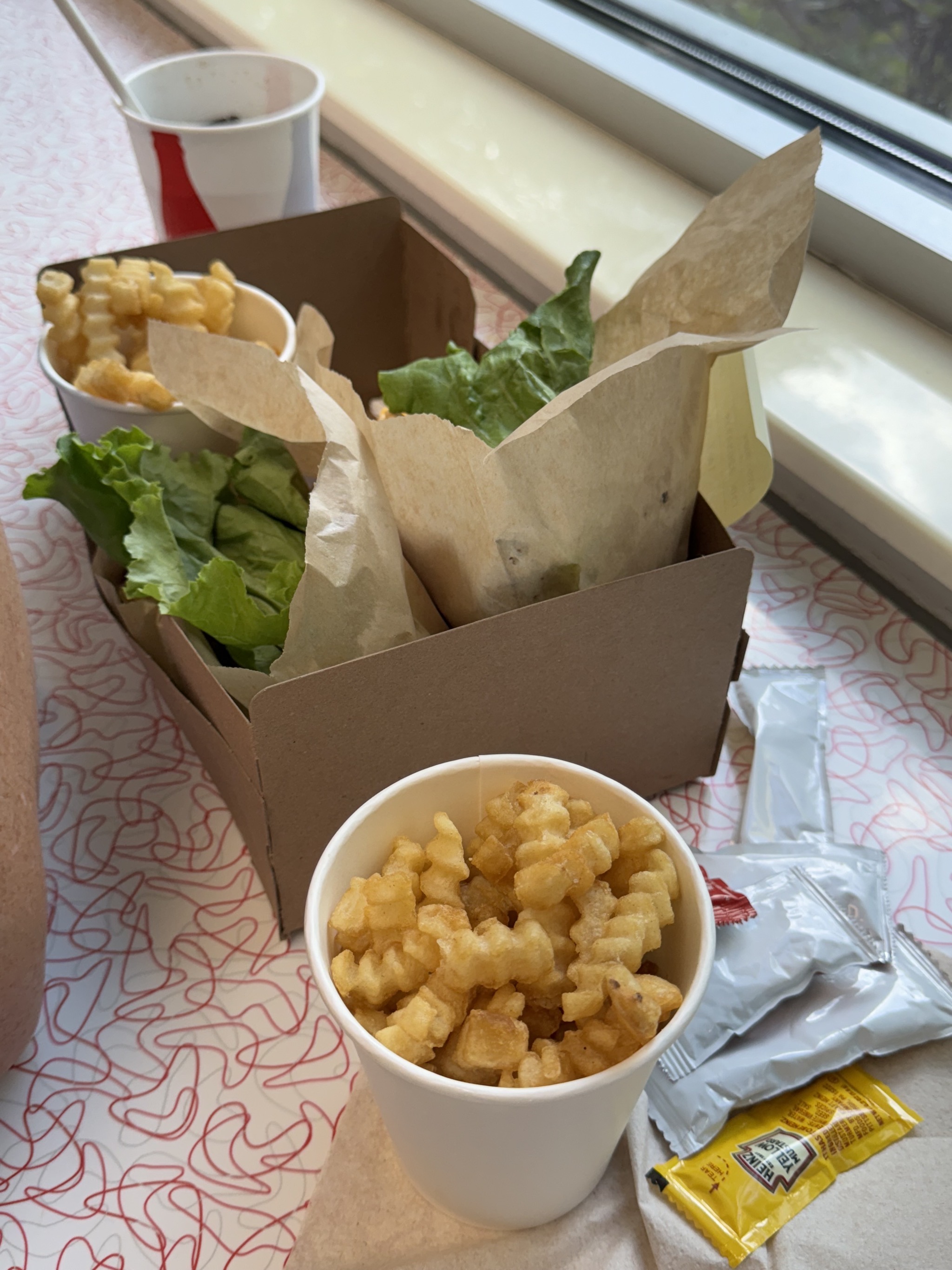 Burgers and fries