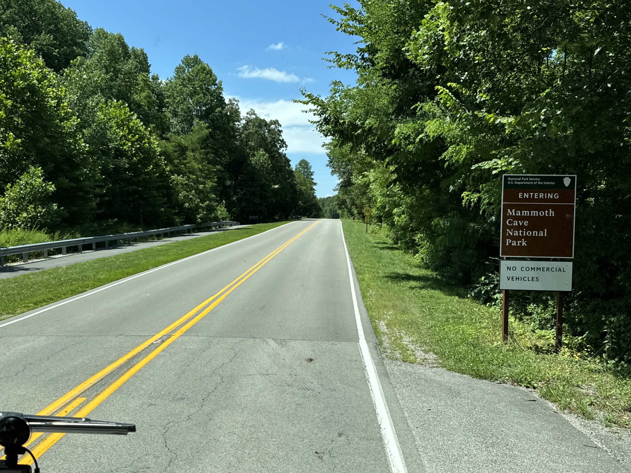 Entering Mammoth Cave National Park