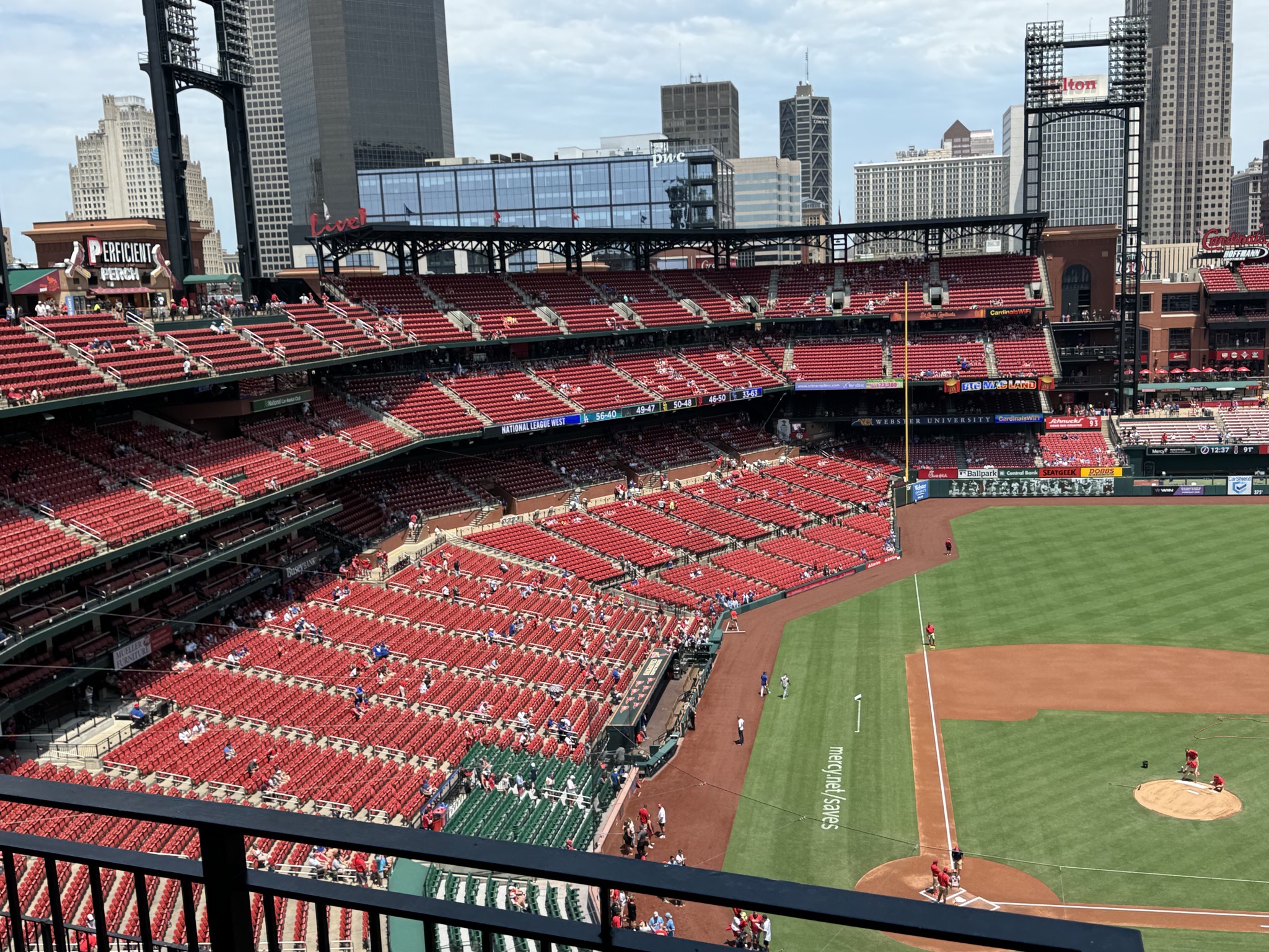 View from our seats