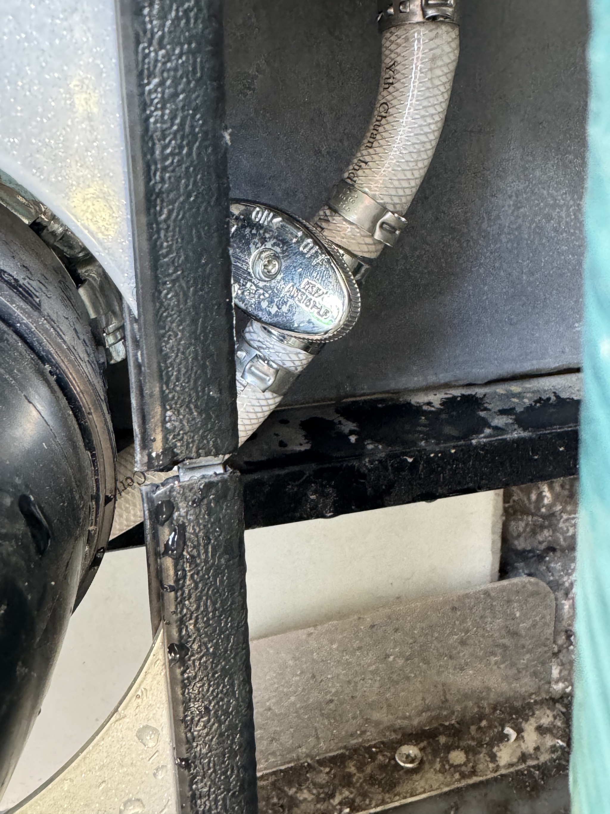 Black tank flush valve
