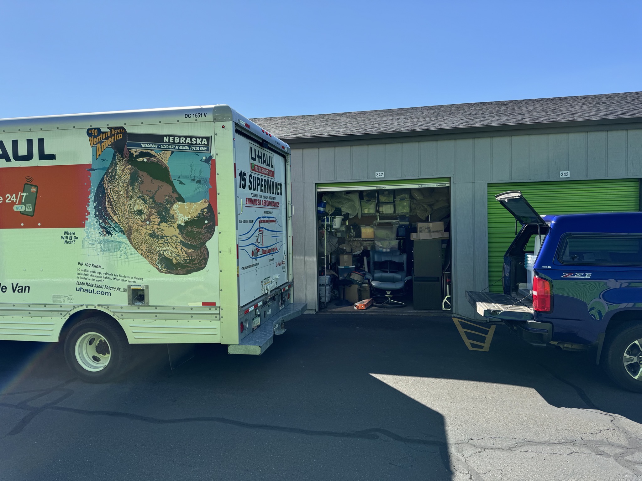 At storage unit