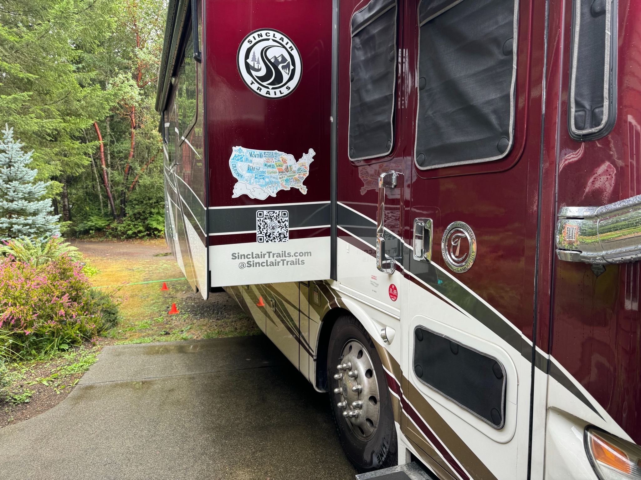 Our coach by the house