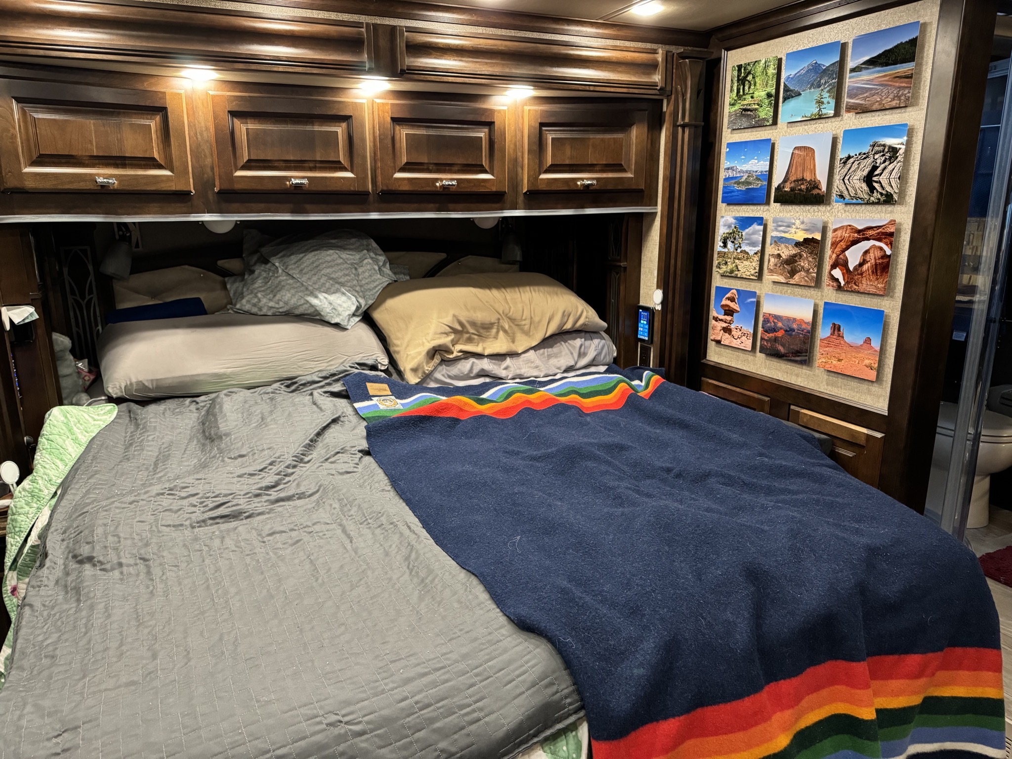 Bed and art