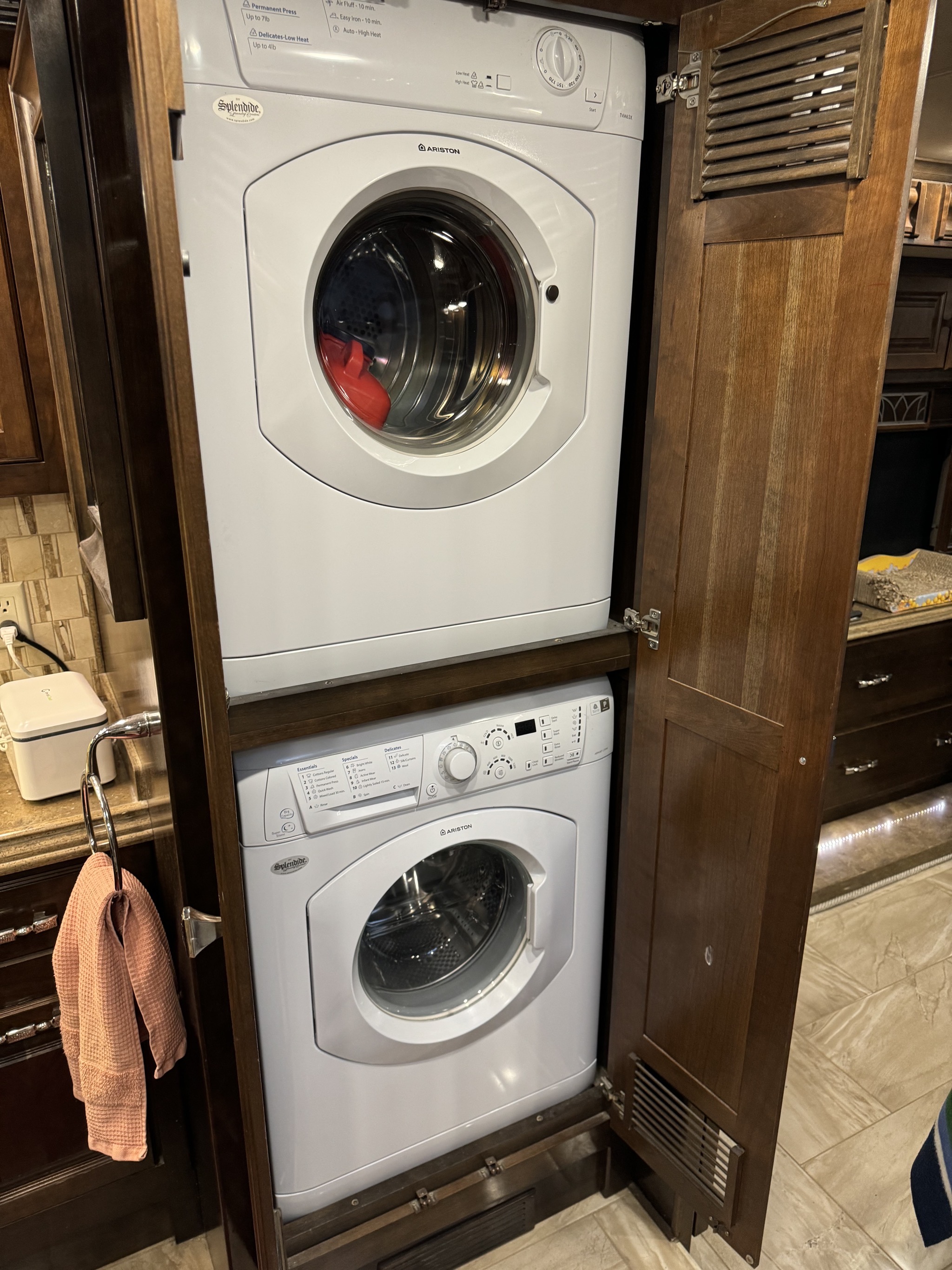 Washer and dryer