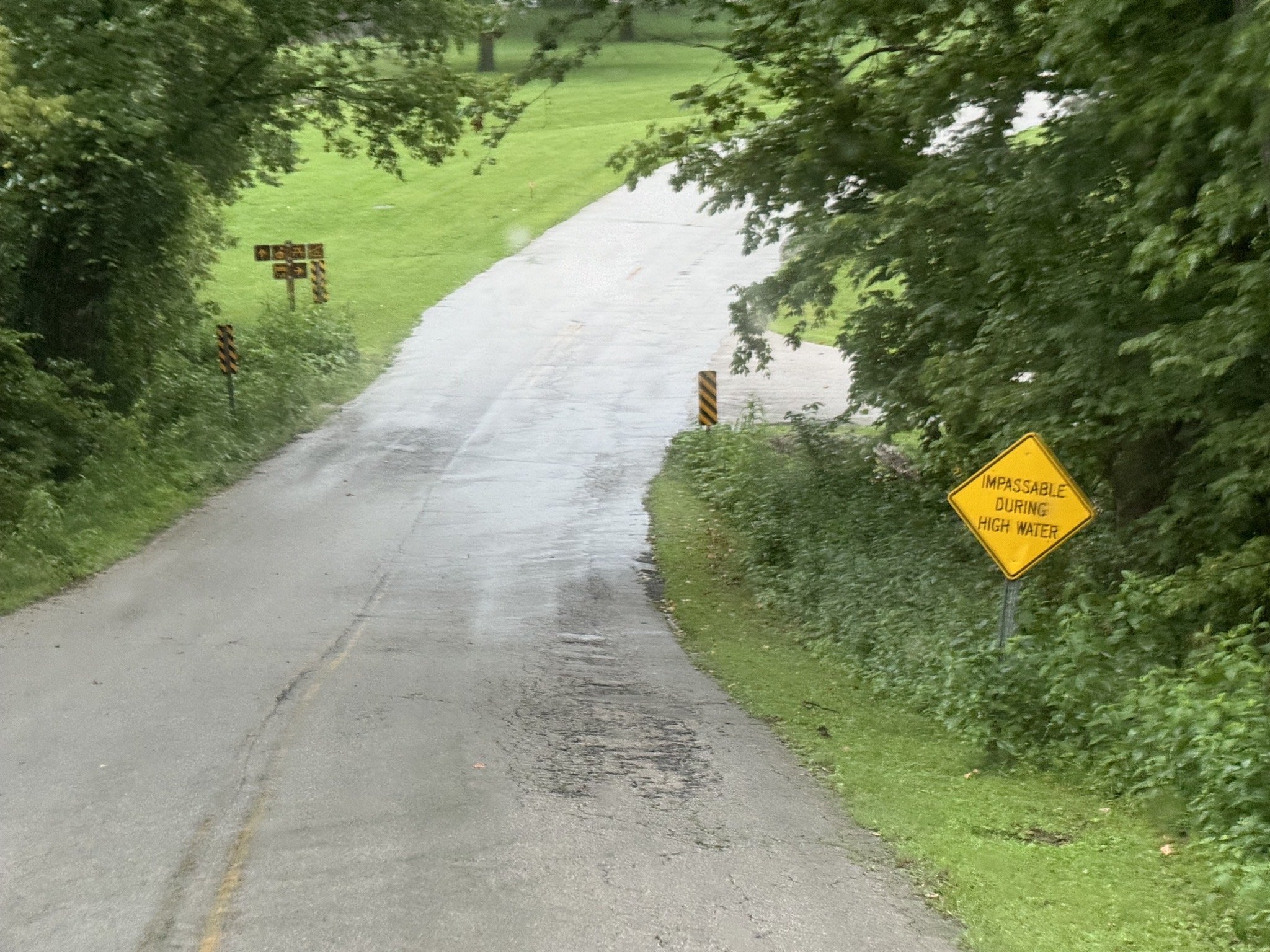 Impassable during high water