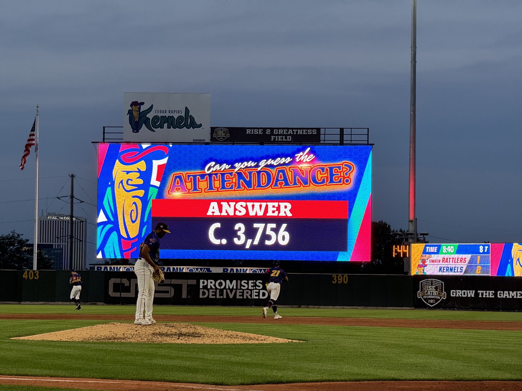 3,756 attendance