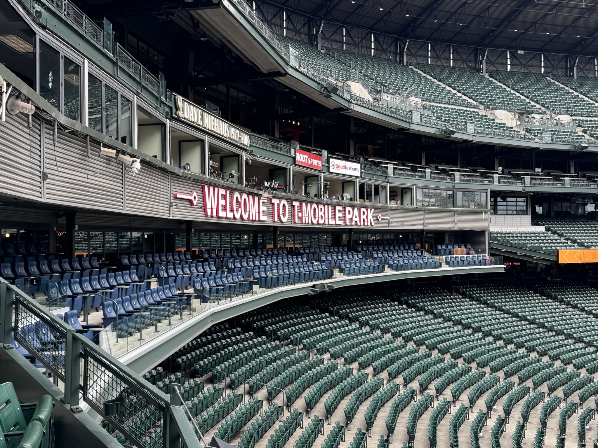 Press boxes and suites