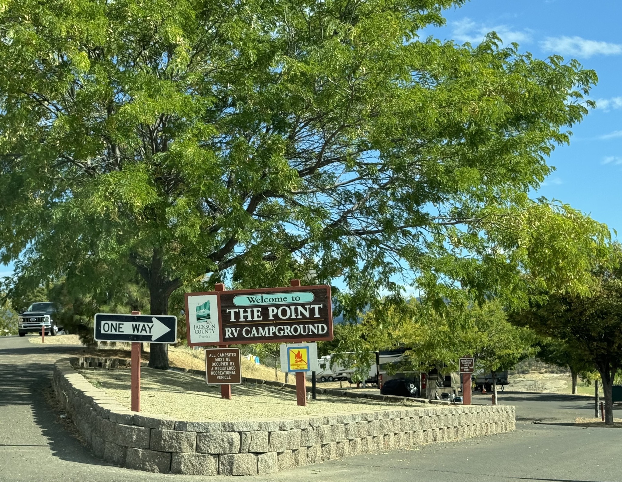 Campground entrance