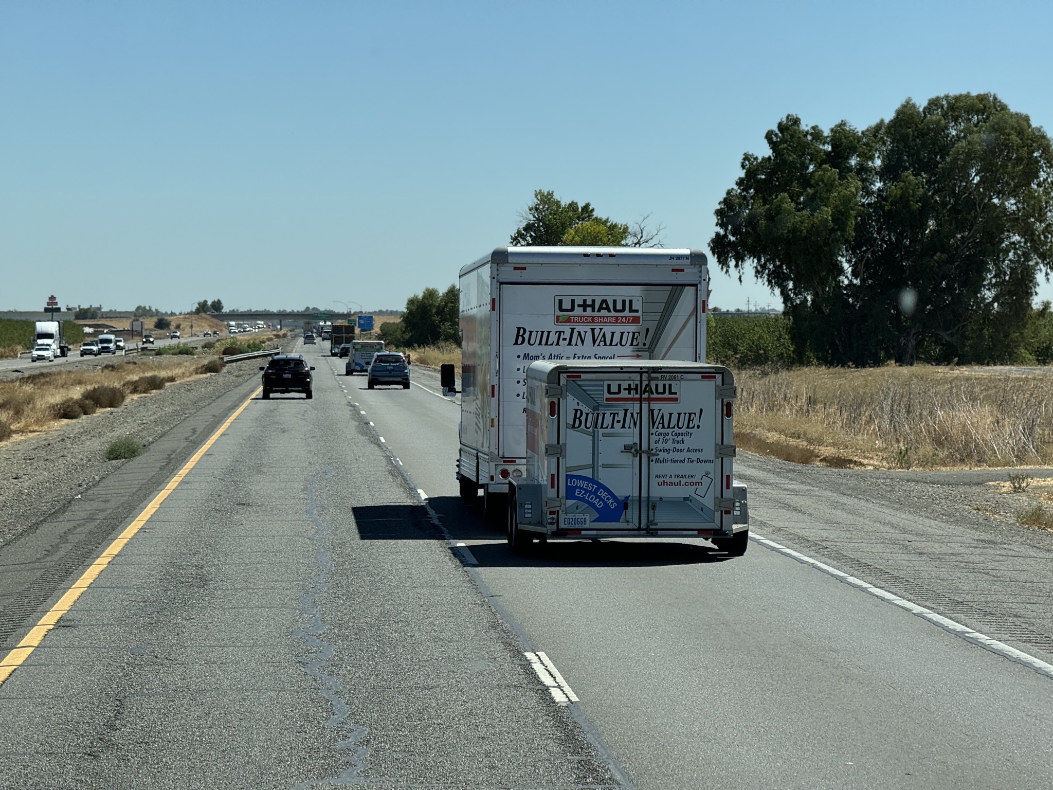 U-Haul towing a U-Haul