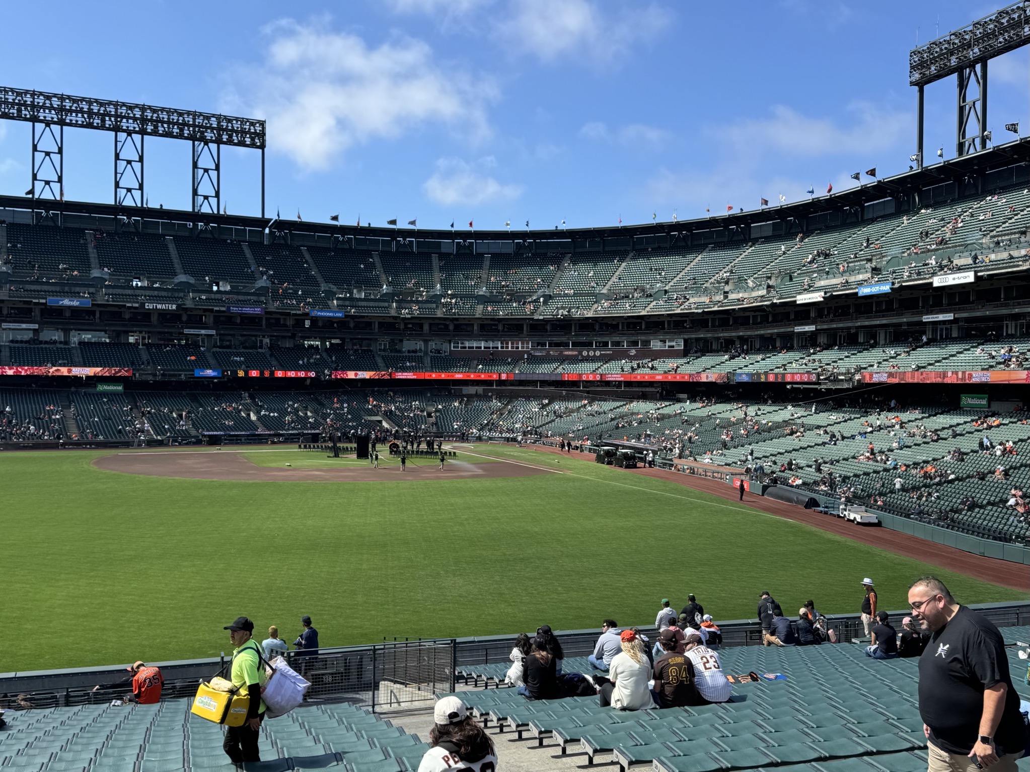 View from outfield