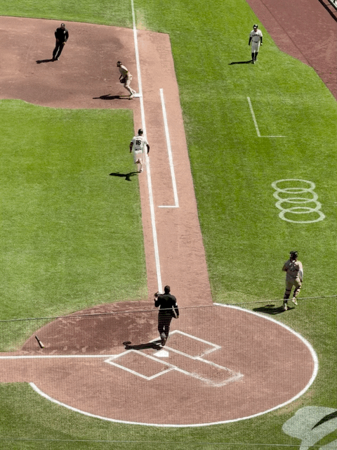 Out at first