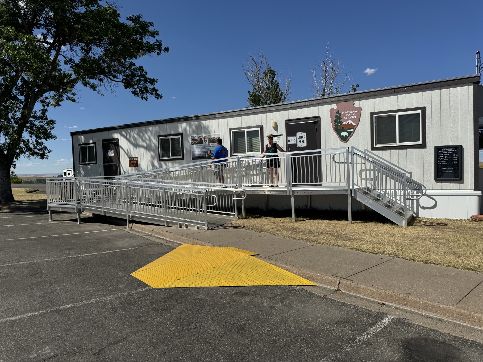 Temporary visitor center