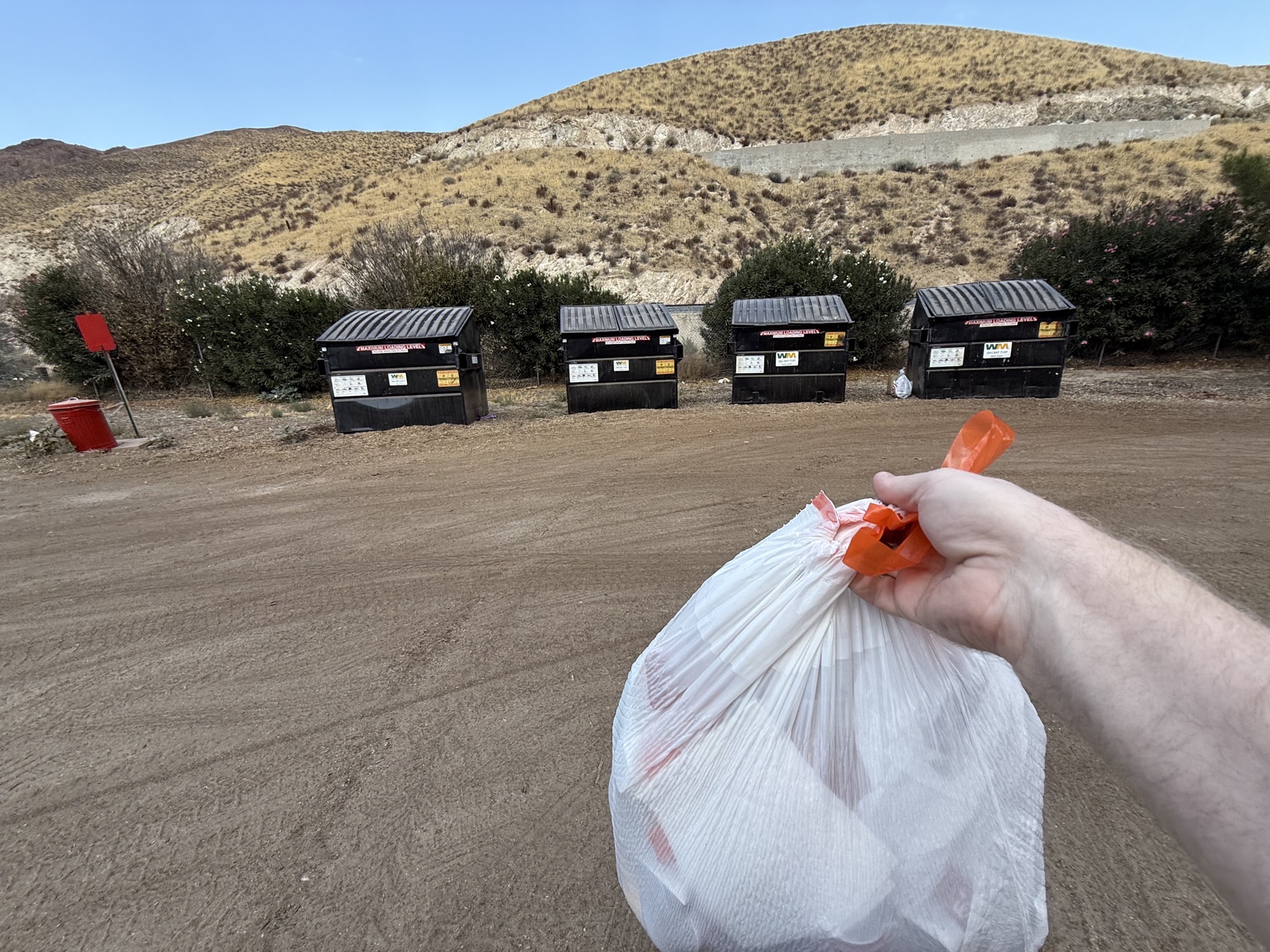 Taking out the trash
