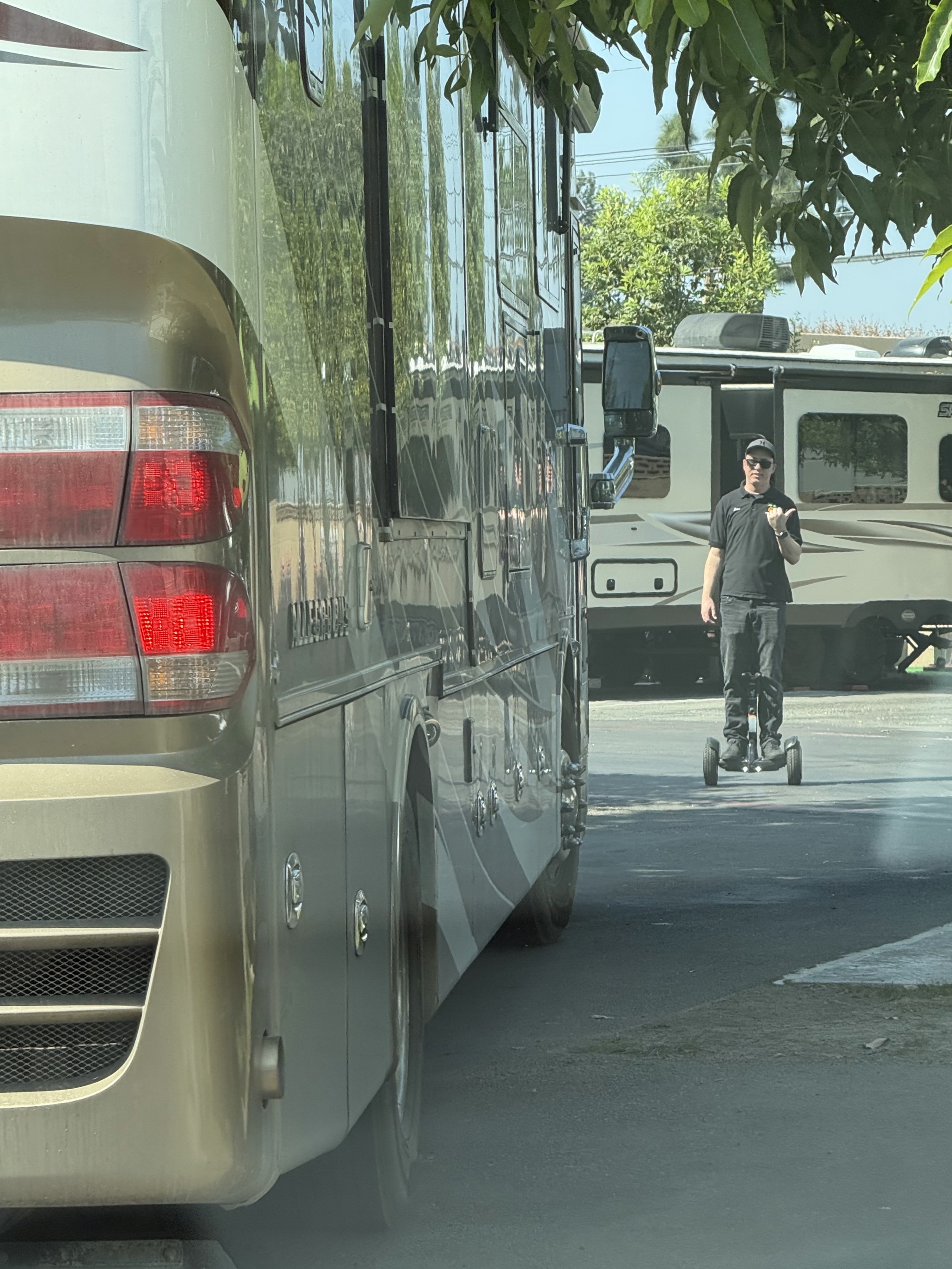 Guided to our site by a guy on a Segway