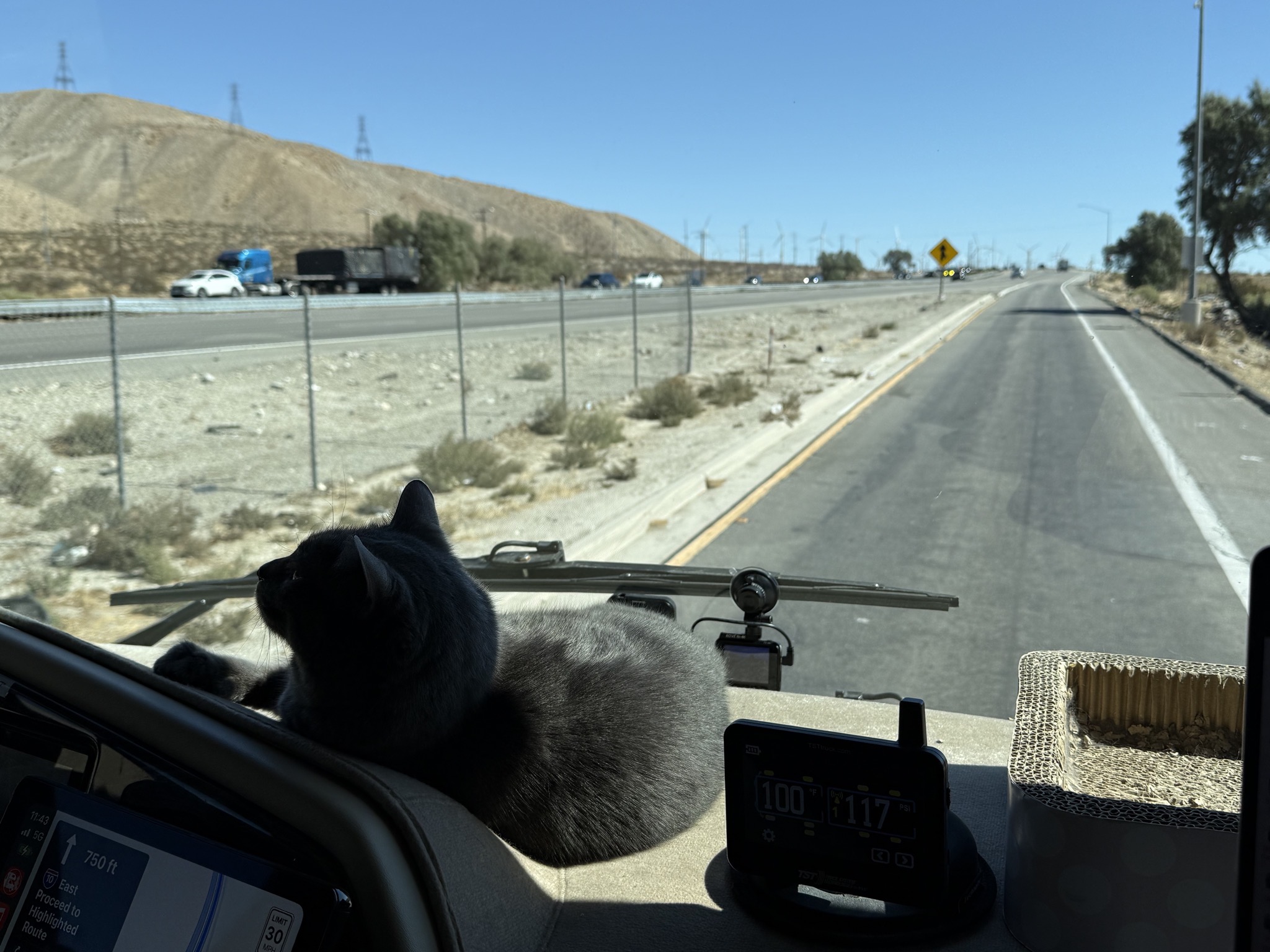 Paladin on the dash when getting back on the freeway