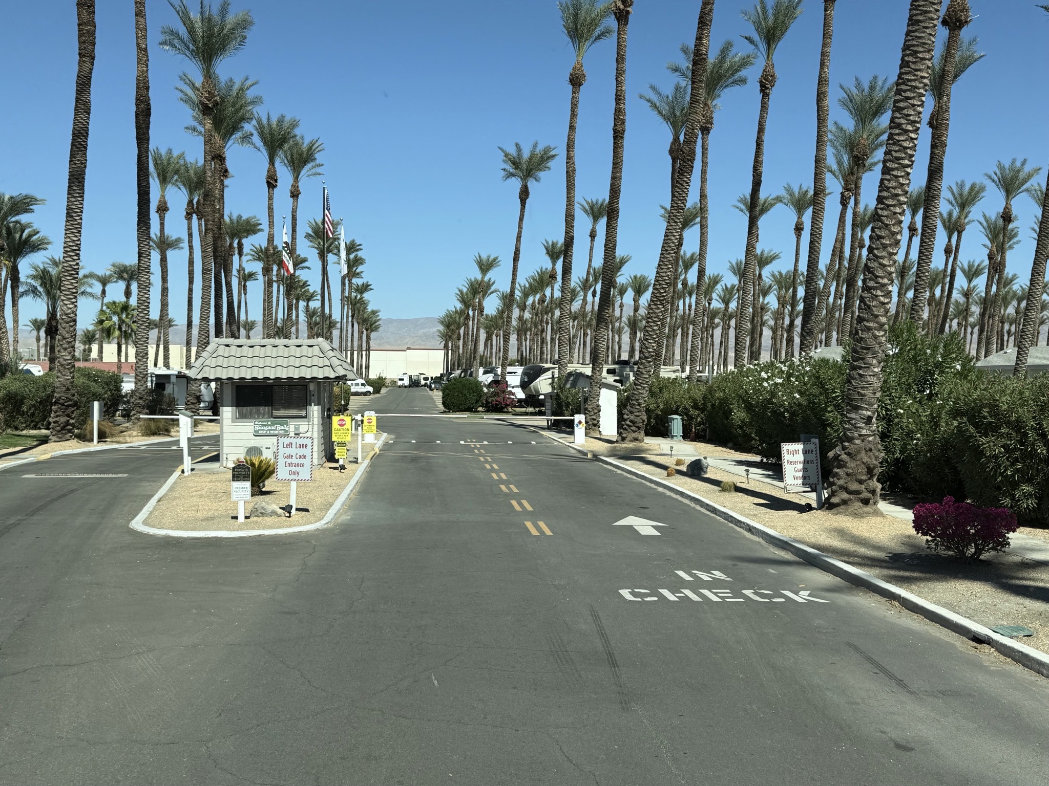 Thousand Trails Palm Springs check in