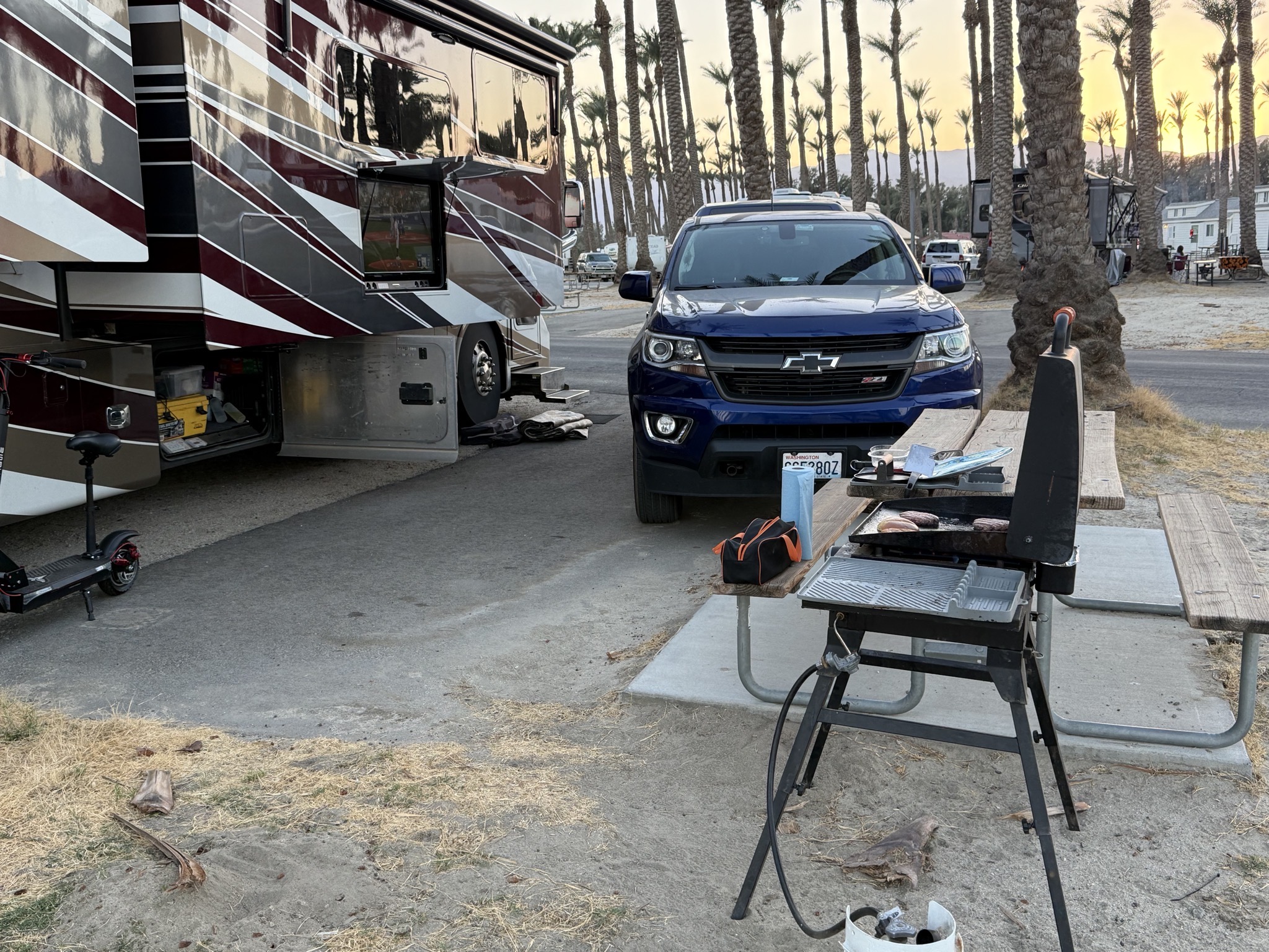 Griddle and truck