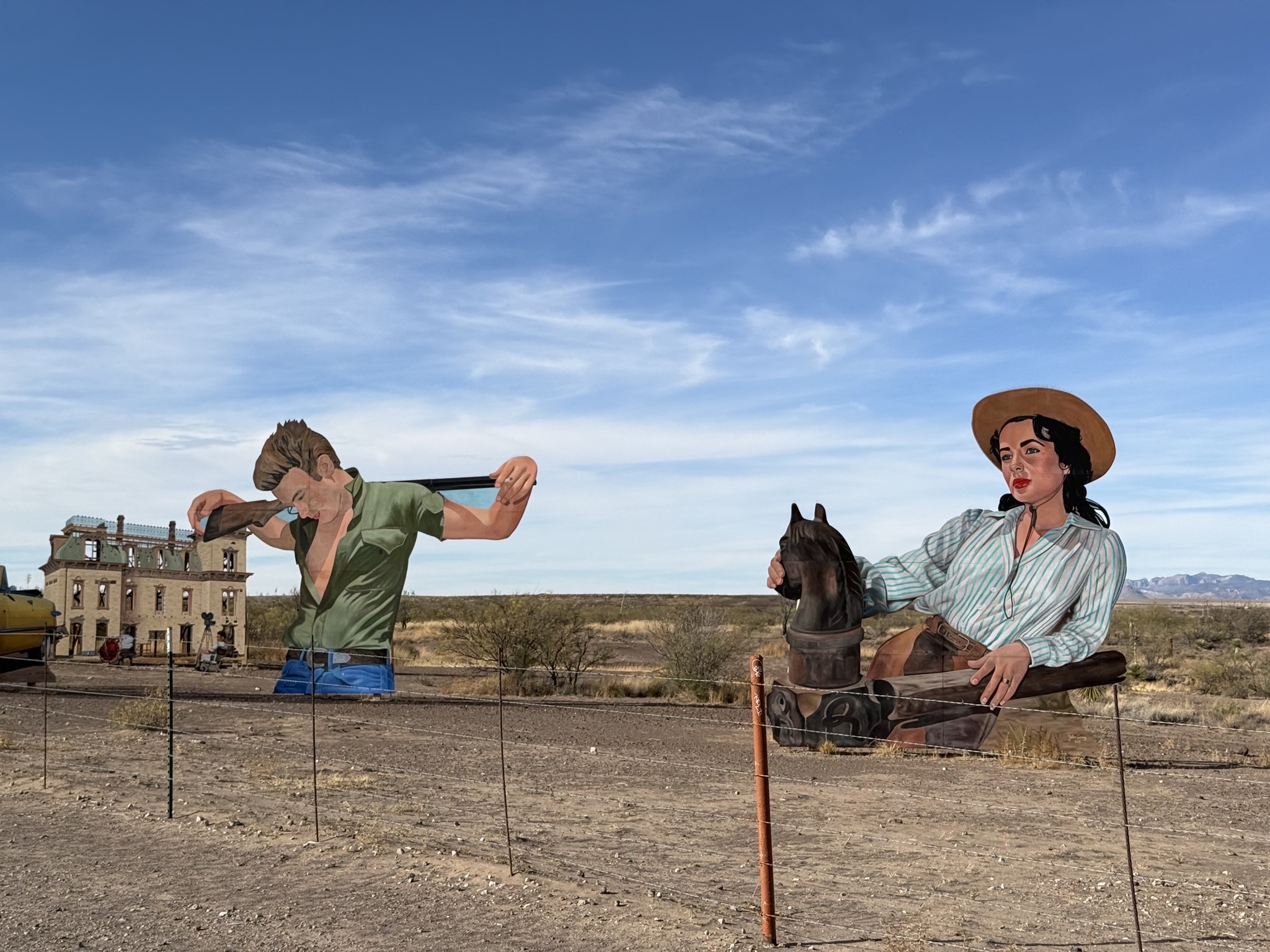 Giant Marfa mural