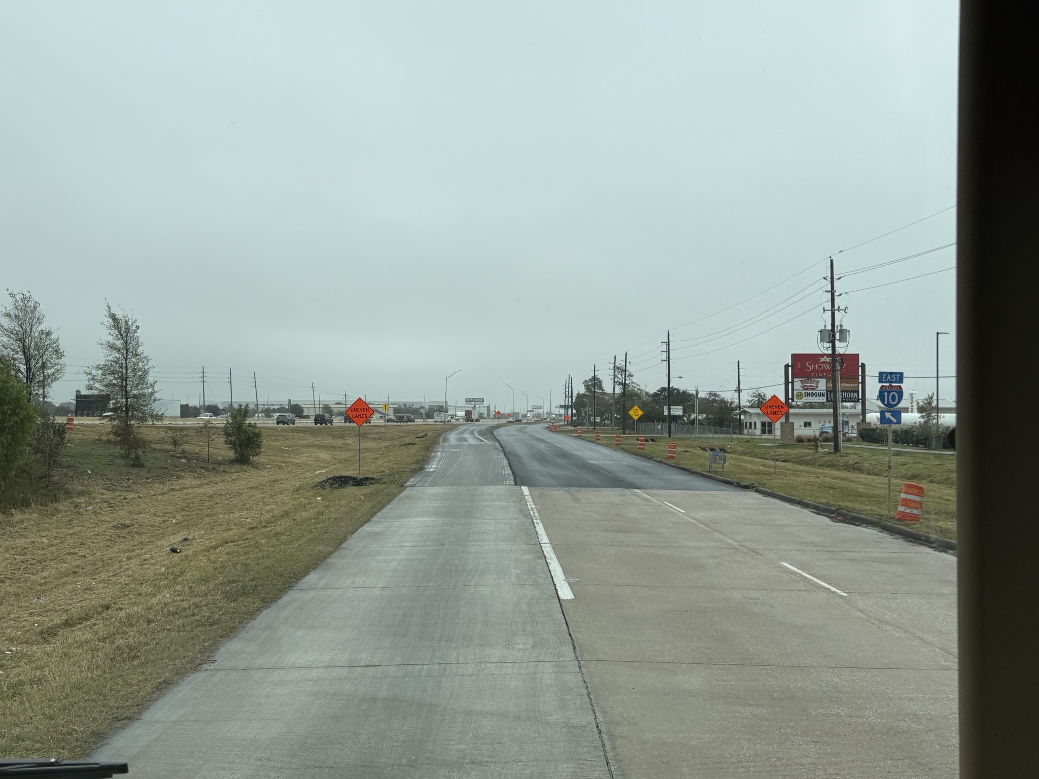 Entering I-10 East