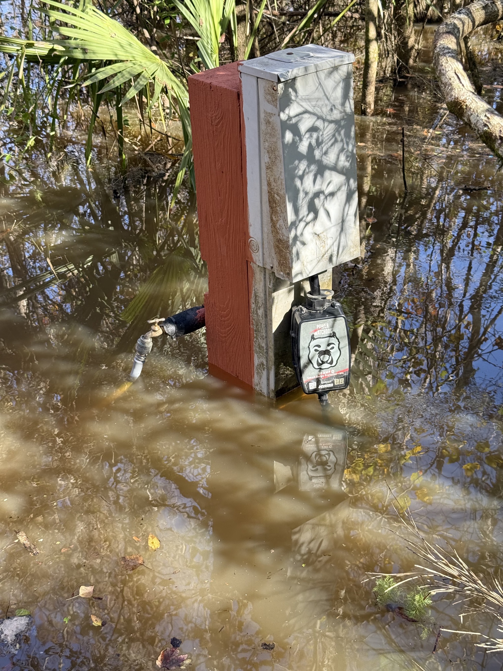 Flooded site
