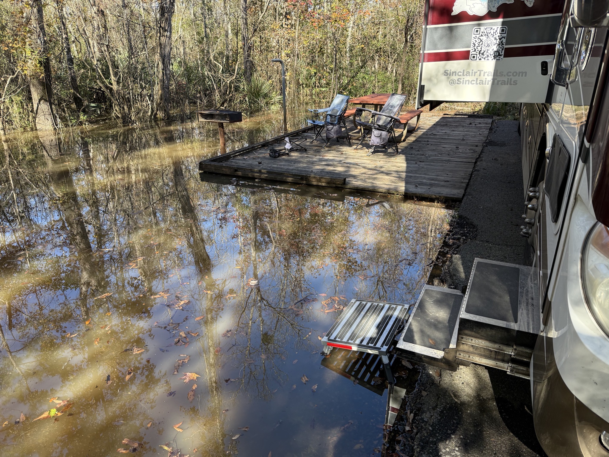Flooded site
