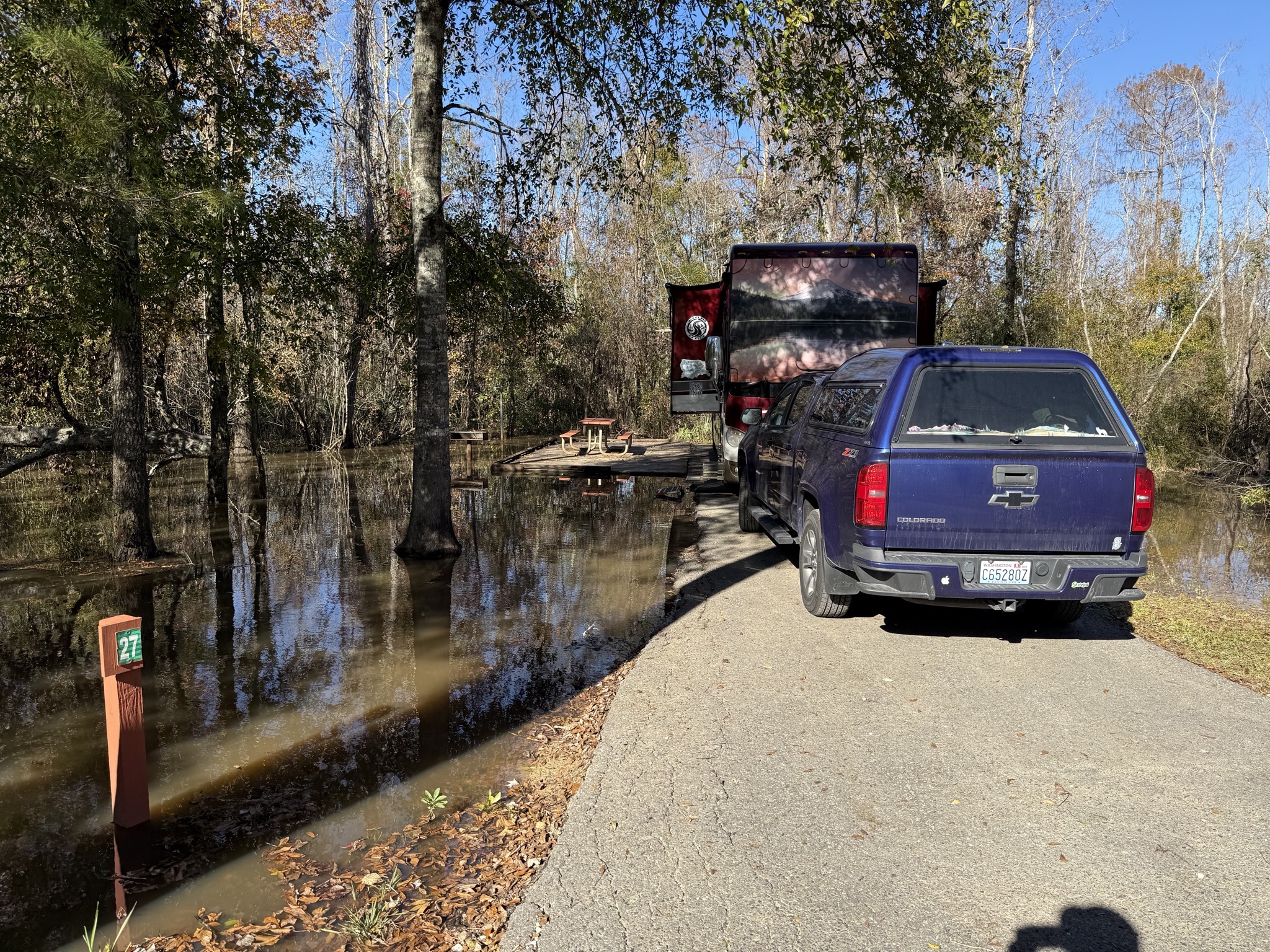 Flooded site