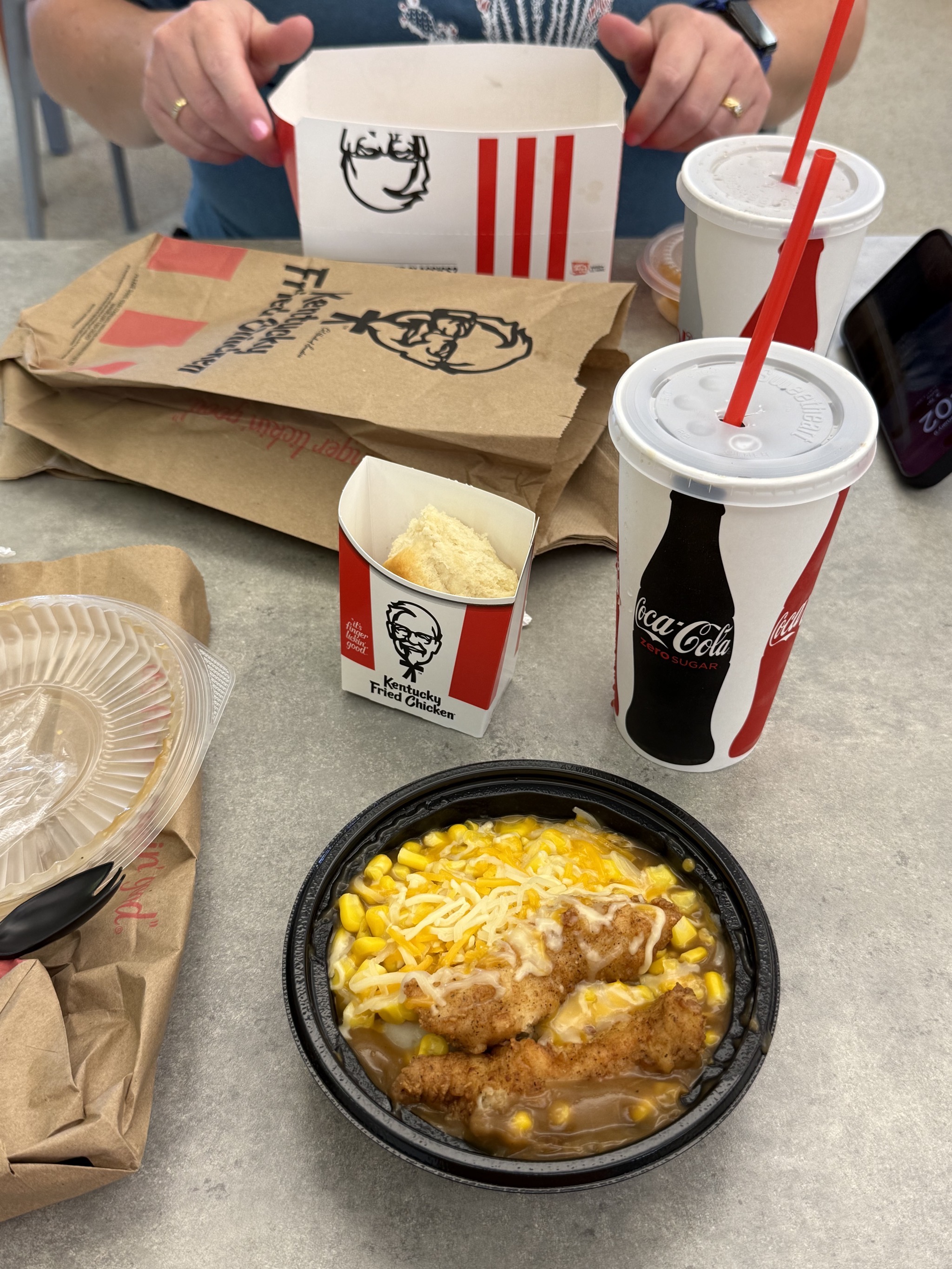KFC for lunch