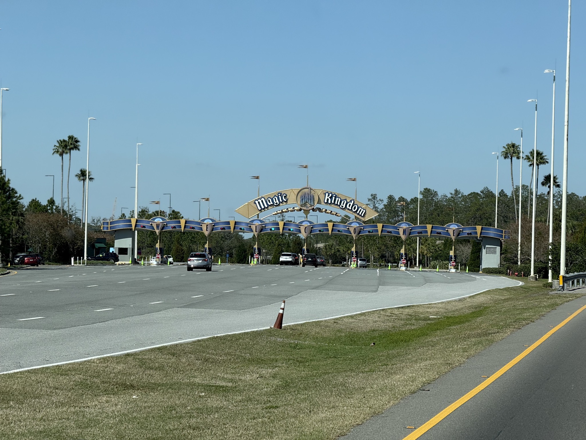 Passing by Magic Kingdom parking