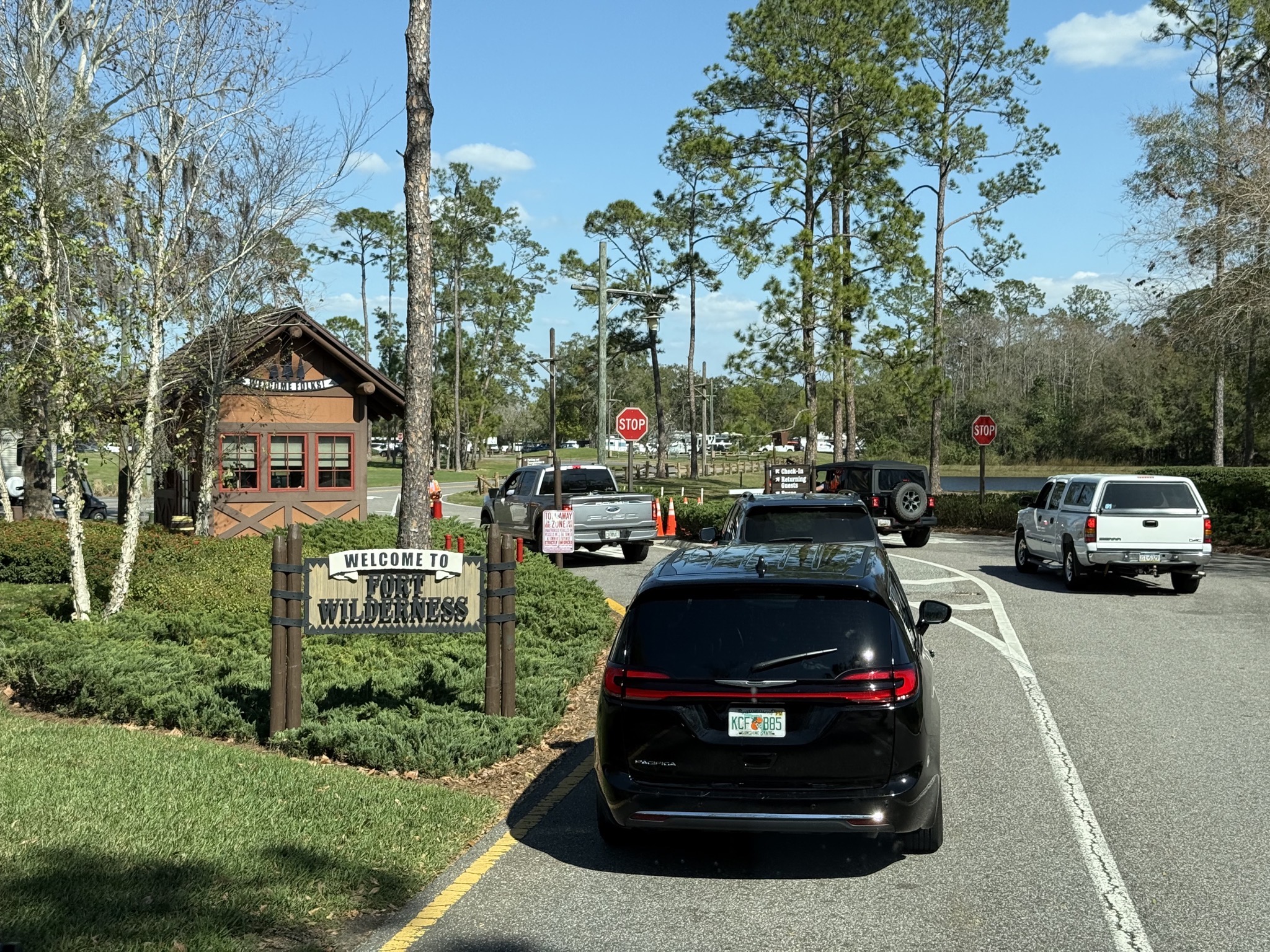 Fort Wilderness security gate