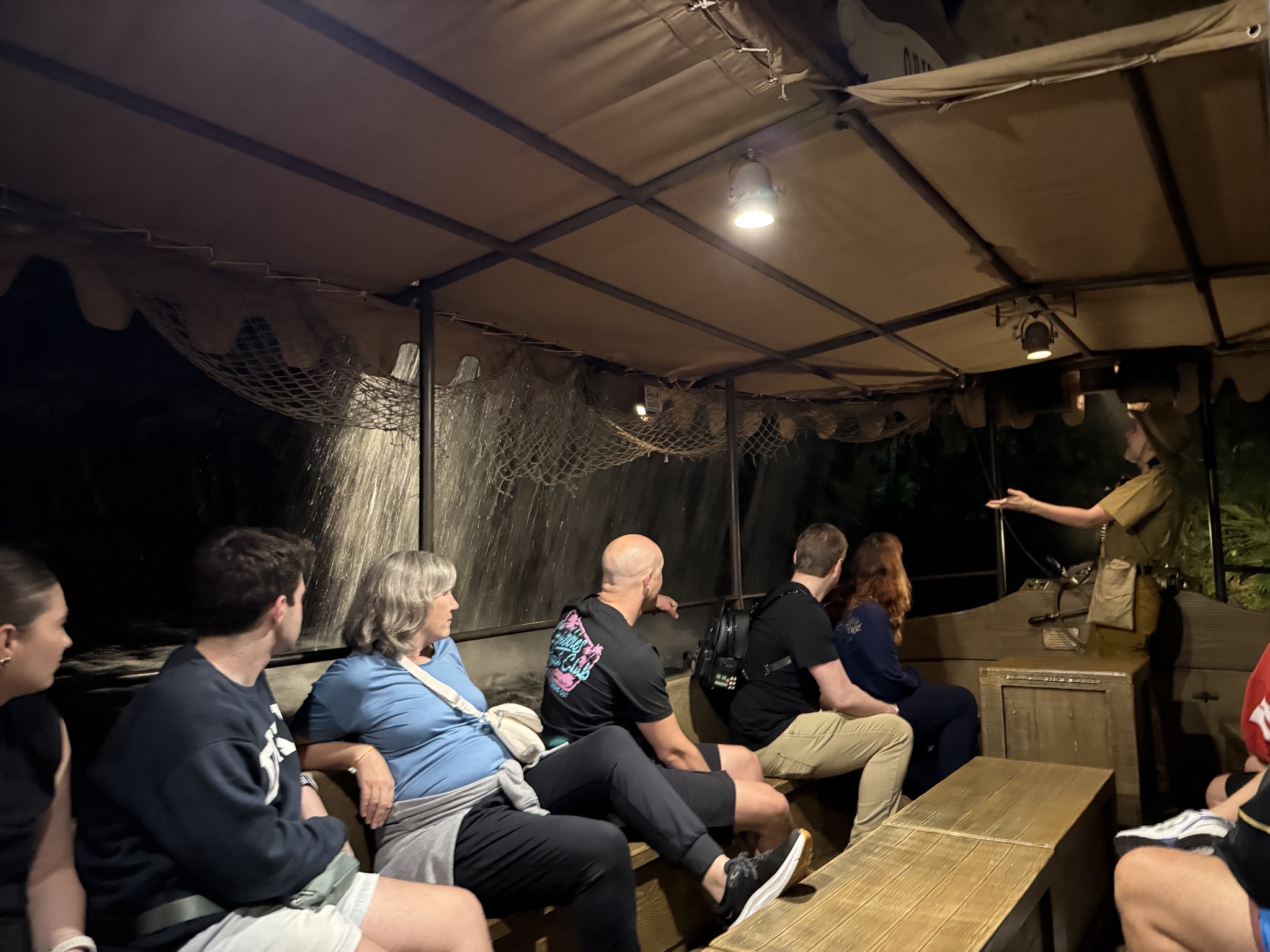 The backside of water on the Jungle Cruise ride