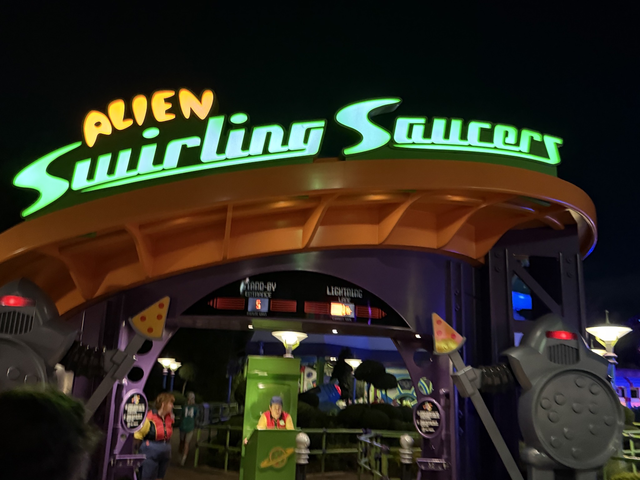Alien Swirling Saucers