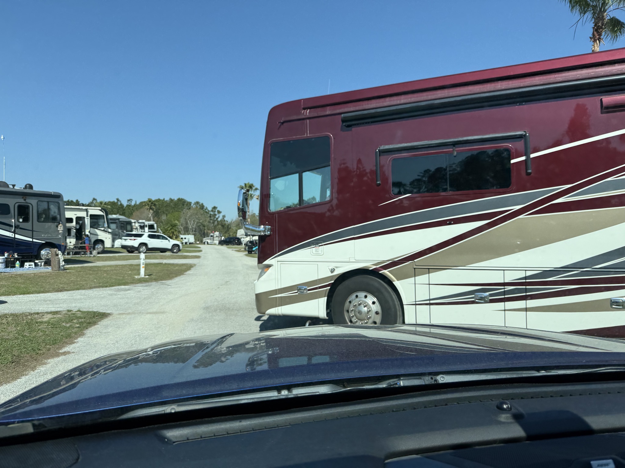 Pulling out of our site