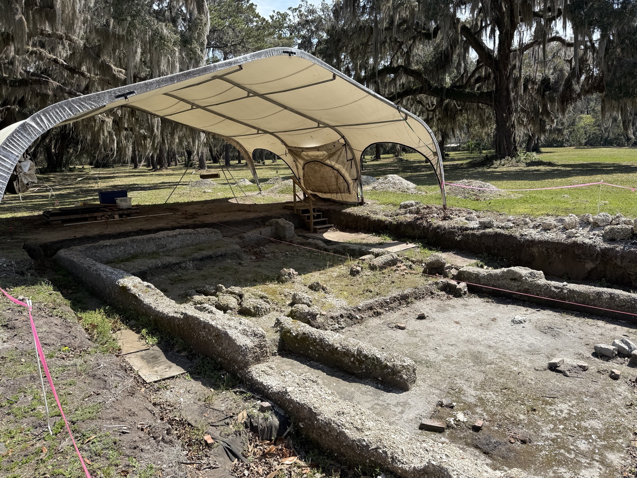 Archaeology dig site