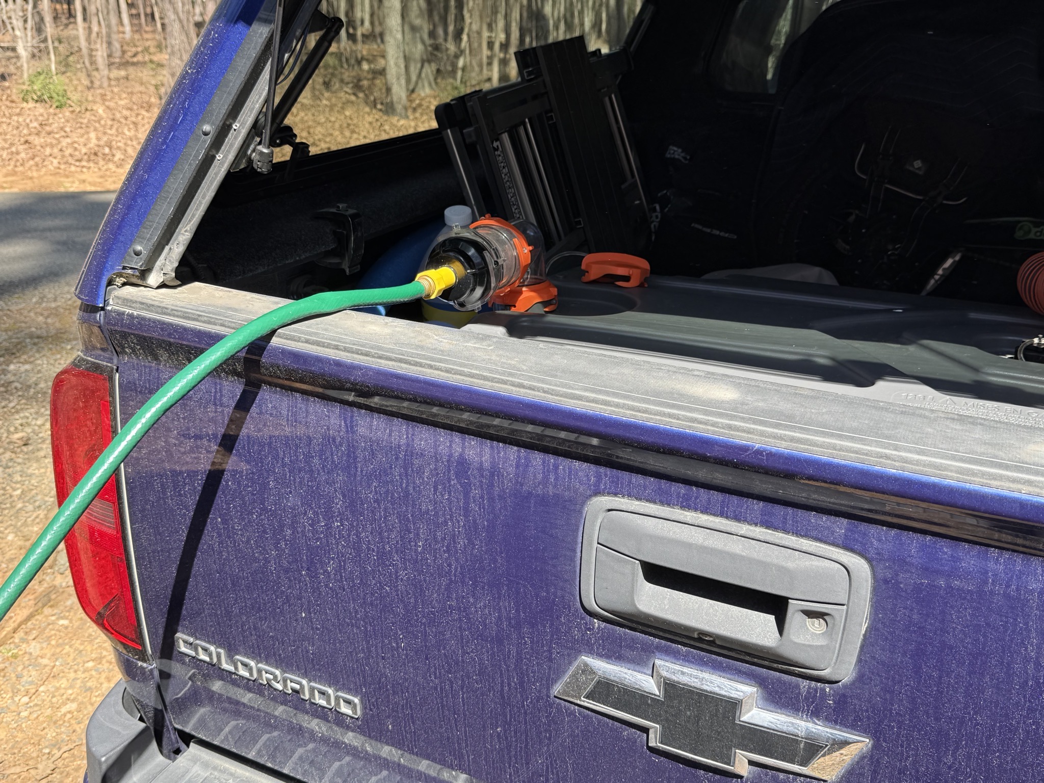 Hose into tote