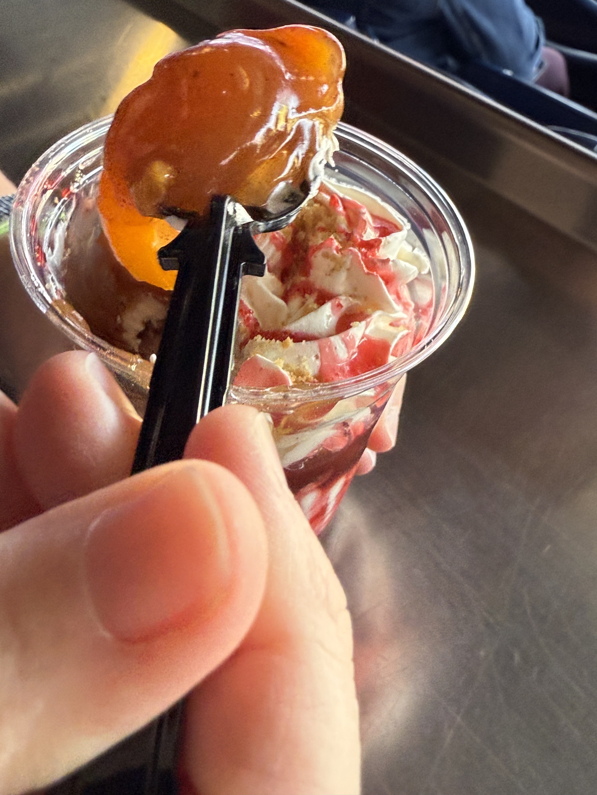 Peach parfait